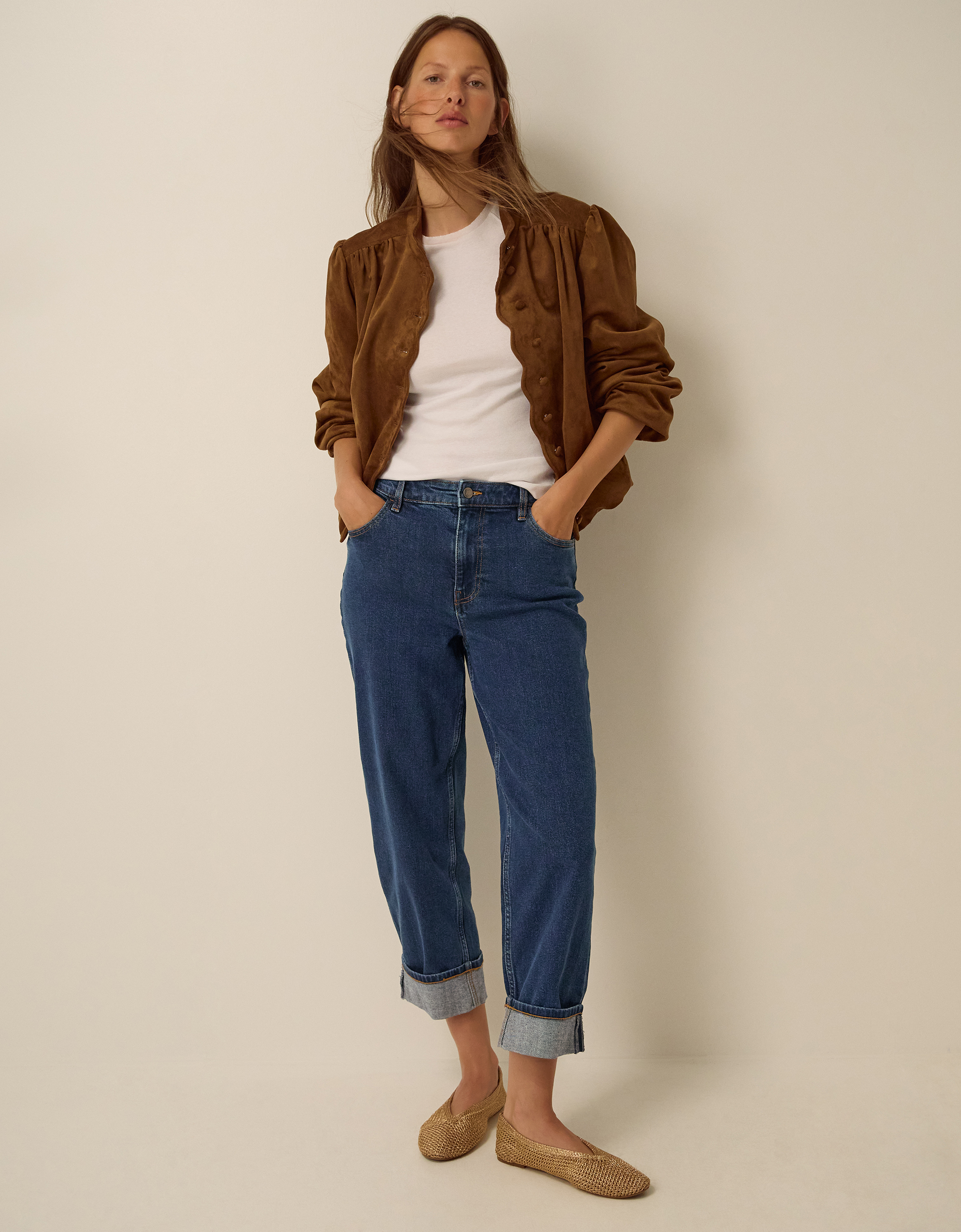 Monsoon Tabitha Turn Up Jeans, view 5