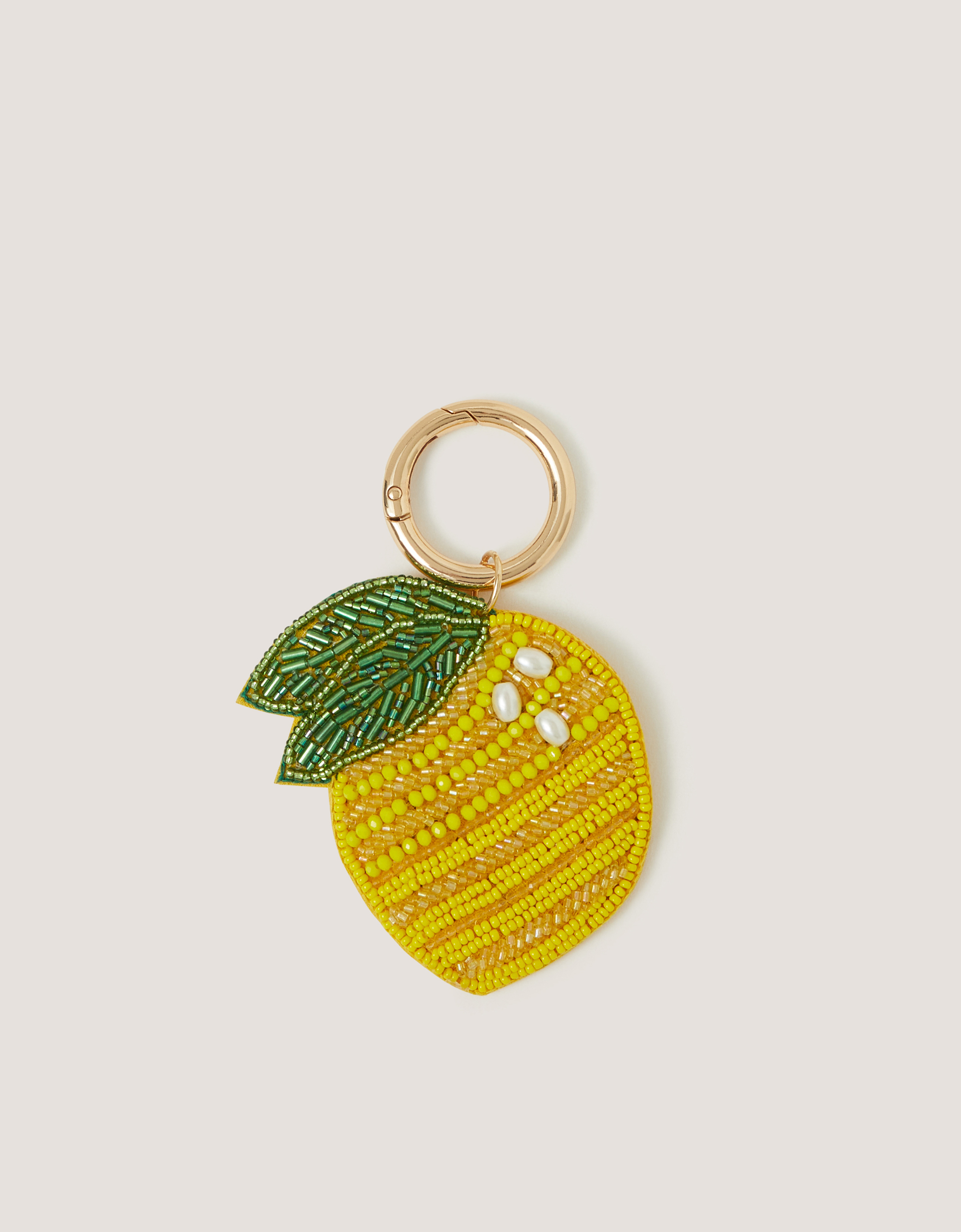 Monsoon Beaded Lemon Bag Charm