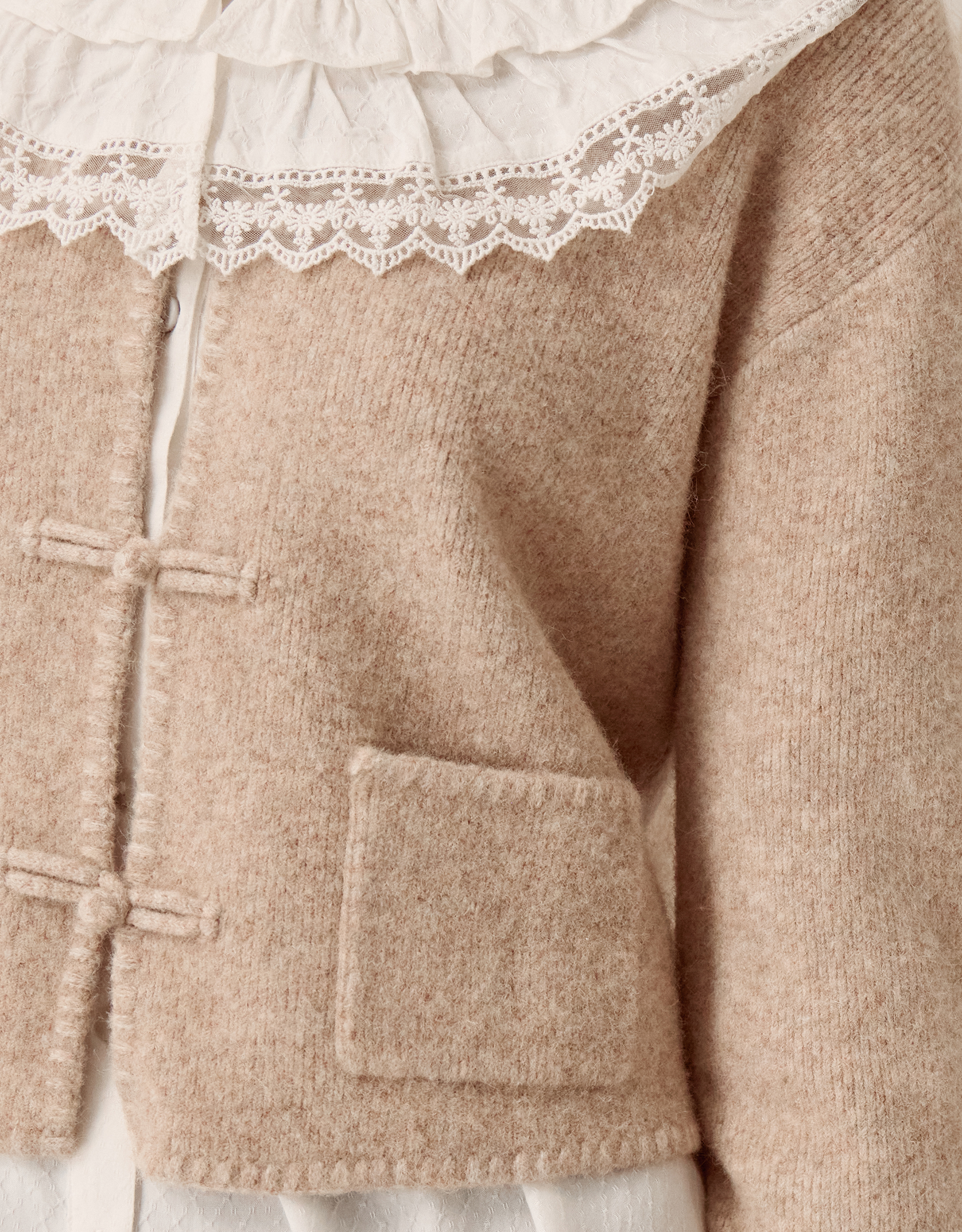 Monsoon Neve Knot Button Cardigan, view 2