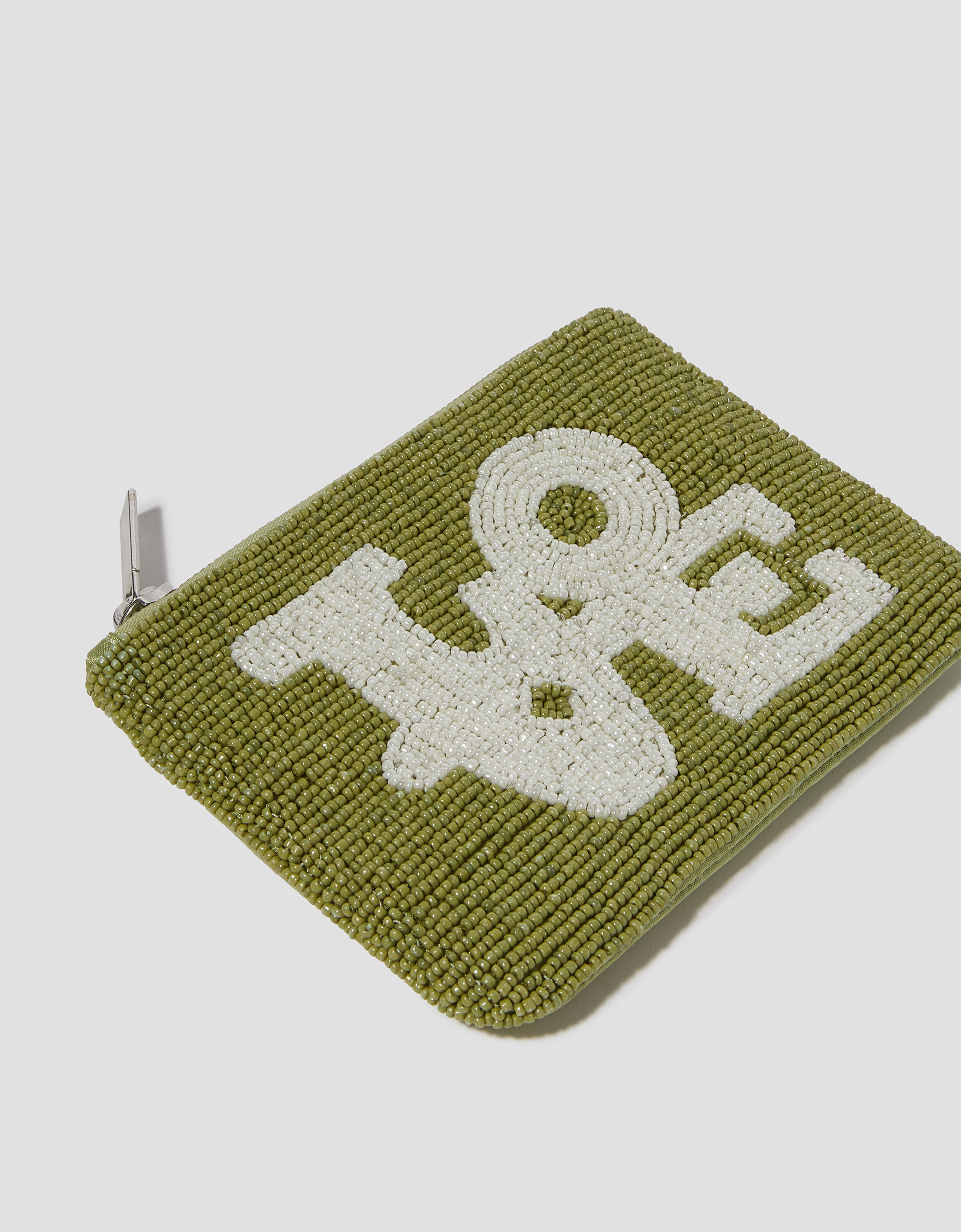 'LOVE' Beaded Coin Purse