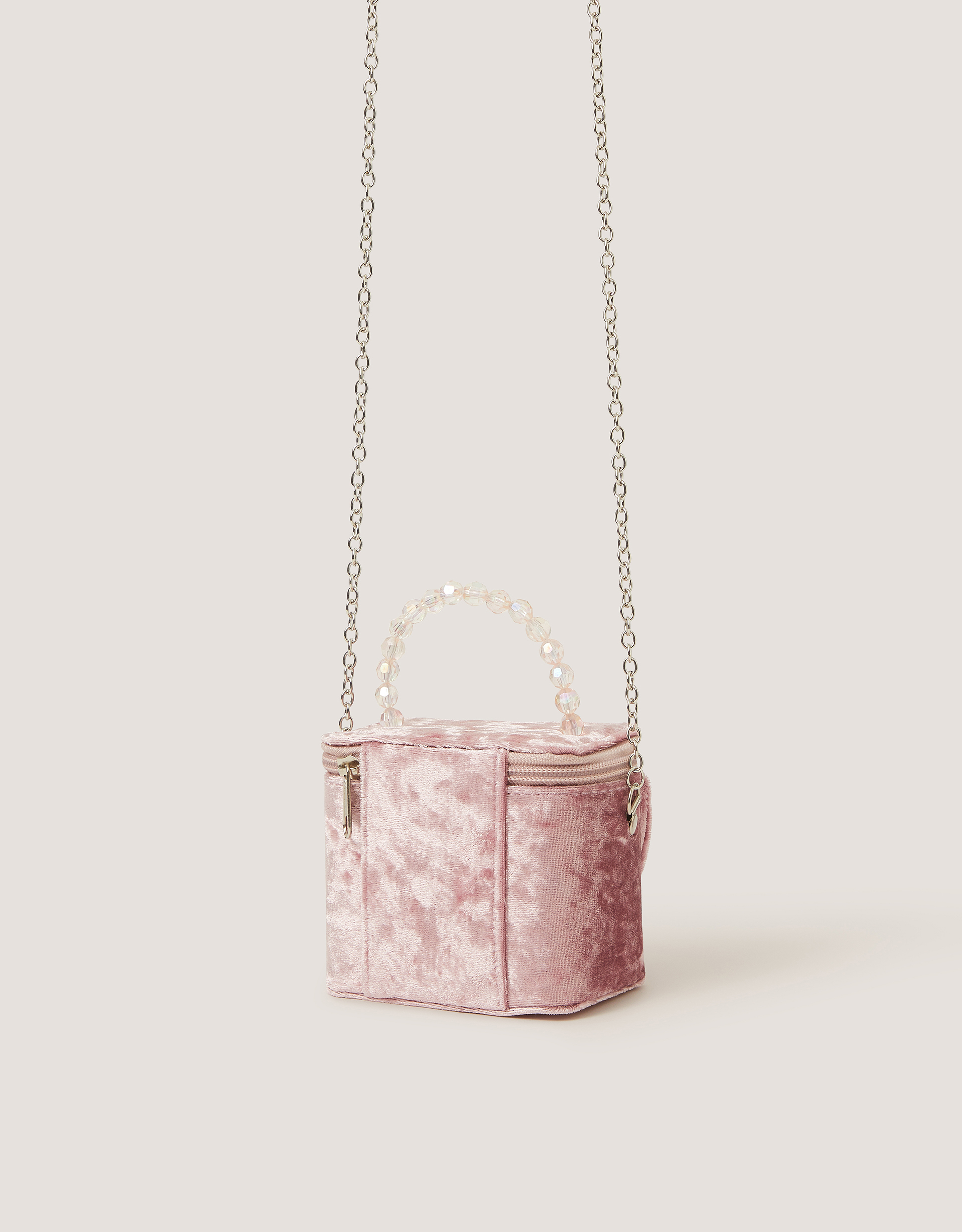 Monsoon Bow Velvet Bag in Pink, view 2