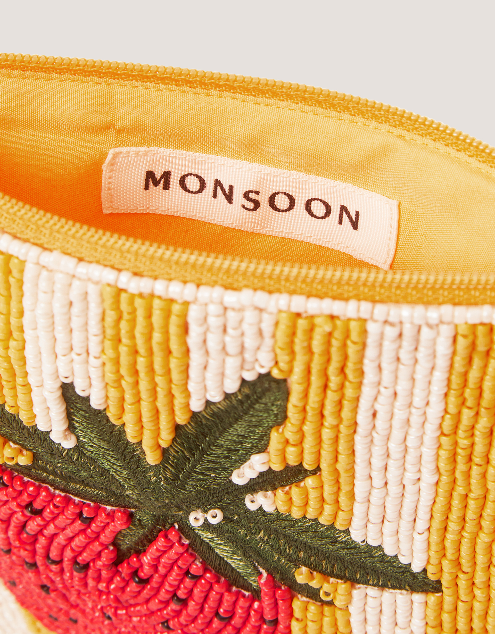 Monsoon Strawberry Beaded Pouch, view 4