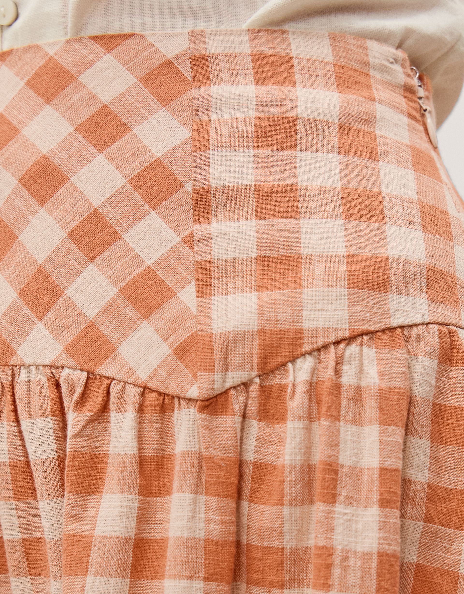 Monsoon Hattie Gingham Midi Skirt, view 4