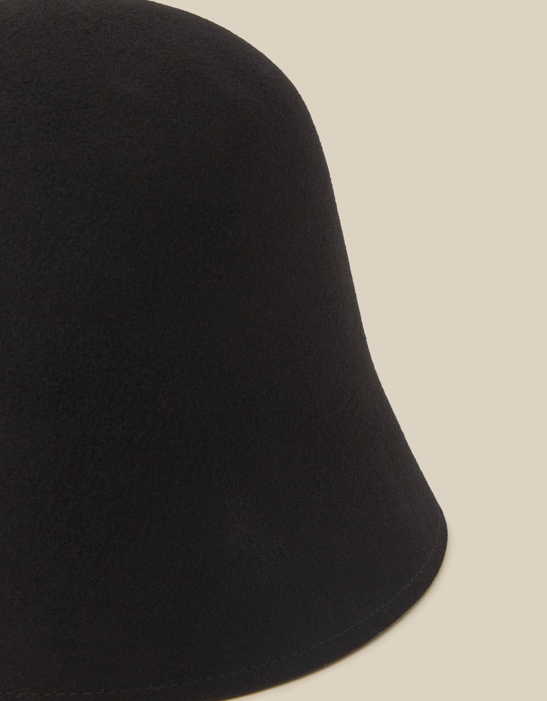 Monsoon Fae Wool Bucket Hat in Black, view 2
