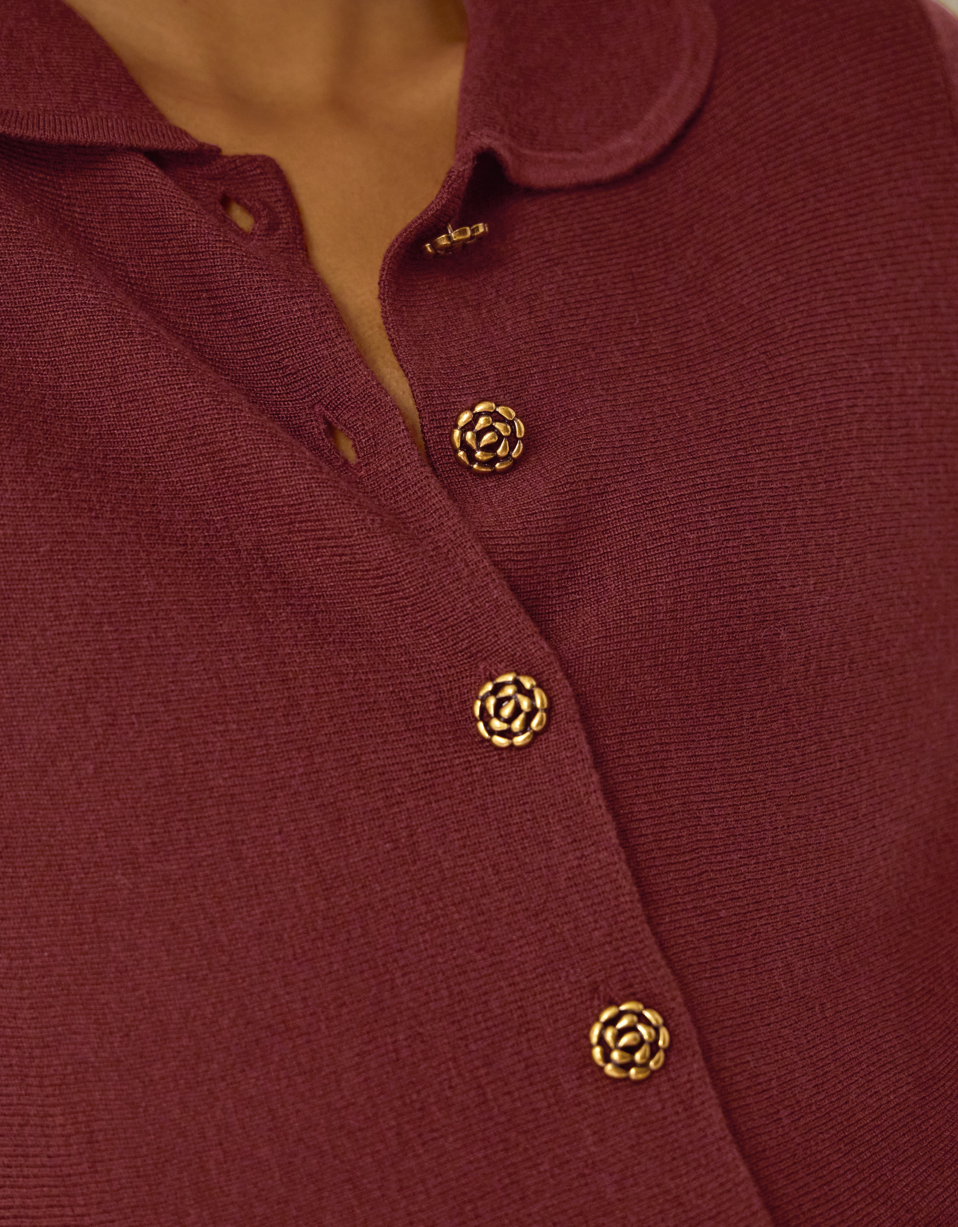 Monsoon Kay Collar Cardigan, view 3