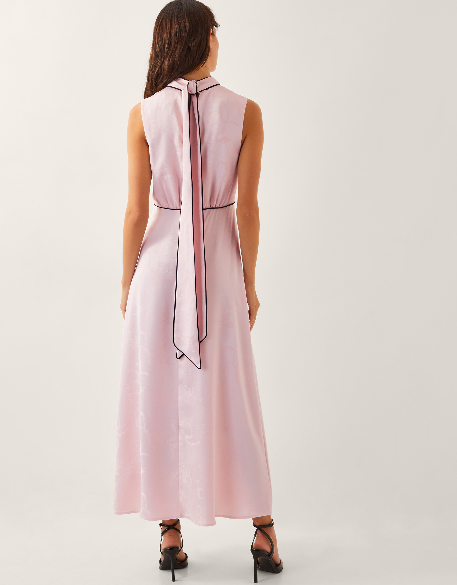 Monsoon Maeve Sleeveless Satin Midi Dress, view 3