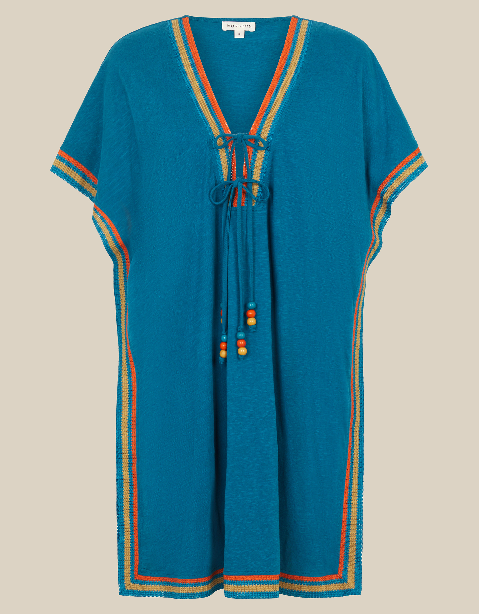 Monsoon Maeve V-Neck Mini Kaftan, view 5