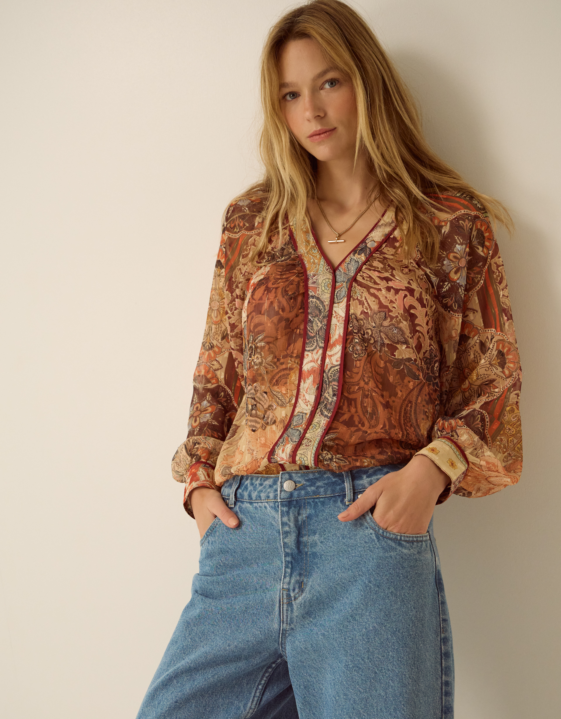 Monsoon Lillian Wide Leg Jeans, view 3
