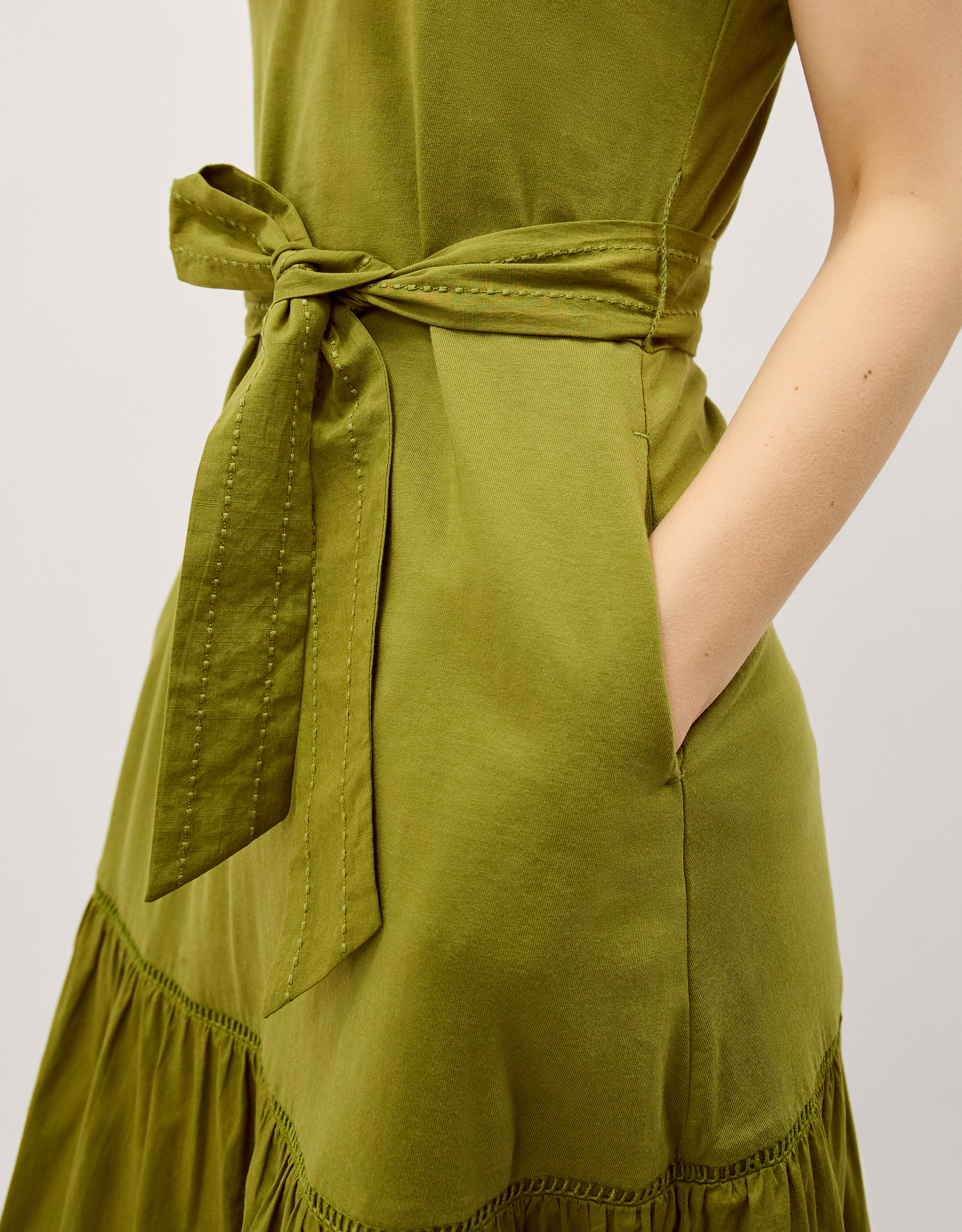 Monsoon Jen Belted Jersey Maxi Dress, view 2