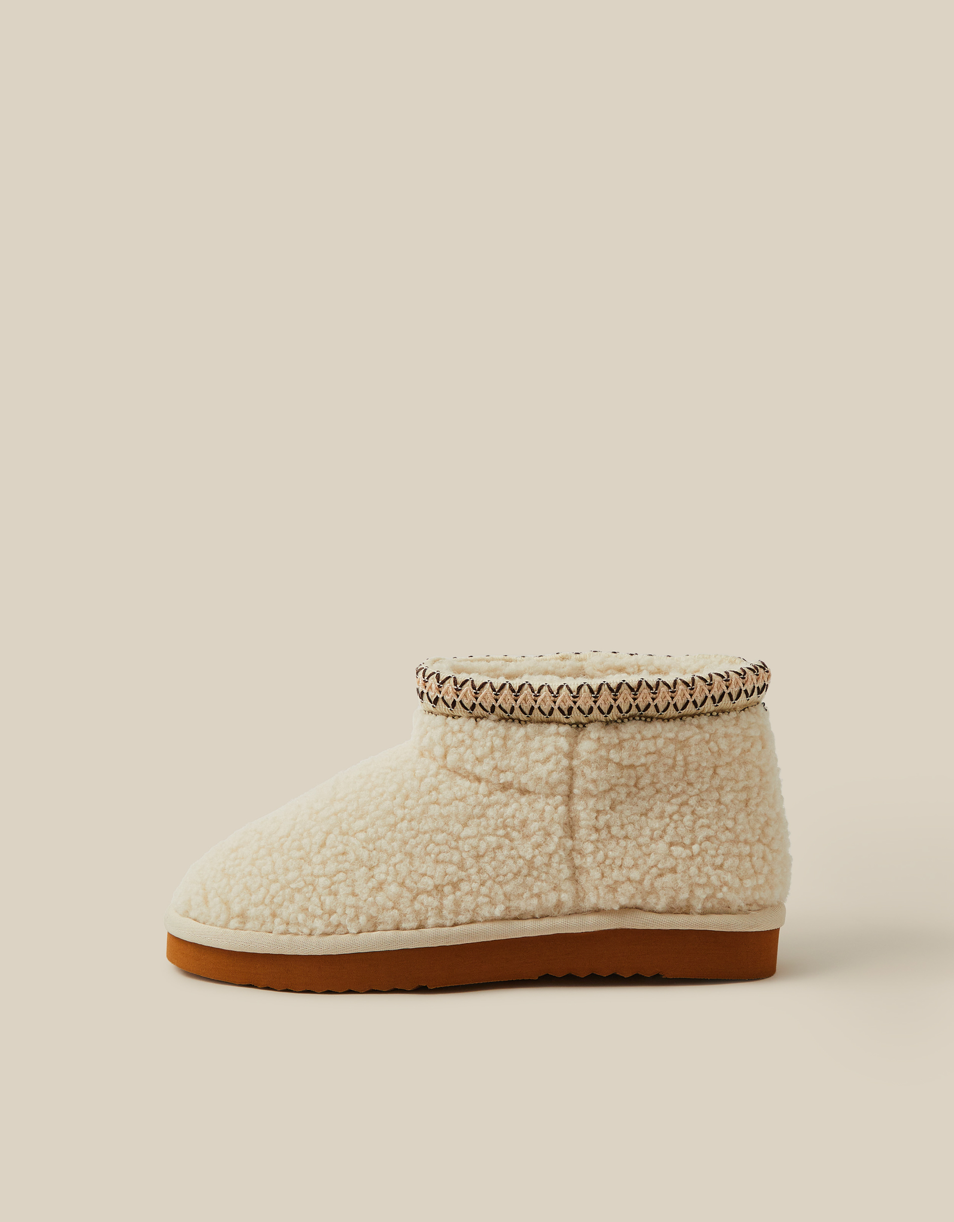 Monsoon Belinda Borg Boot Slippers, view 3