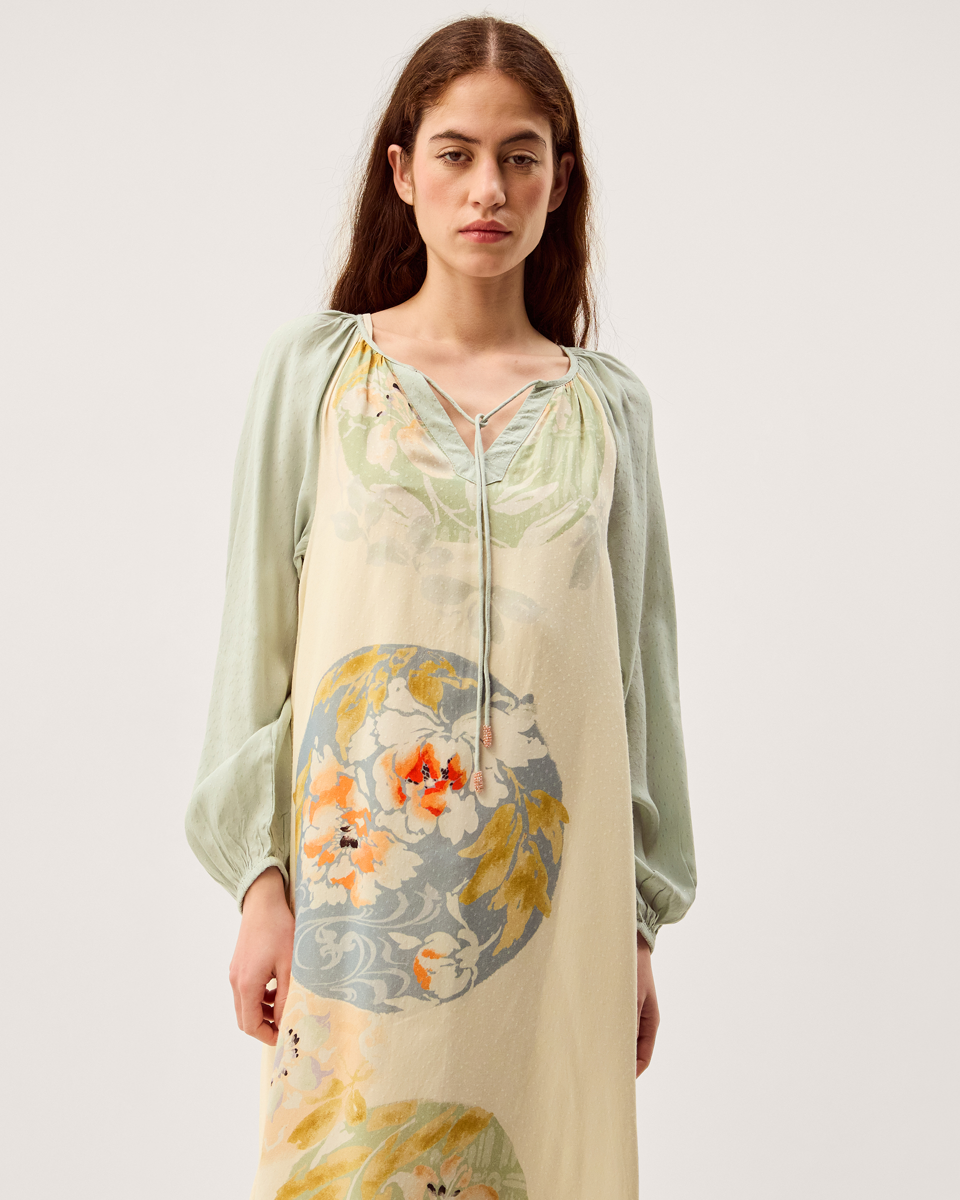 Monsoon Clemence Amelie Floral Dobby Midi Dress, view 6