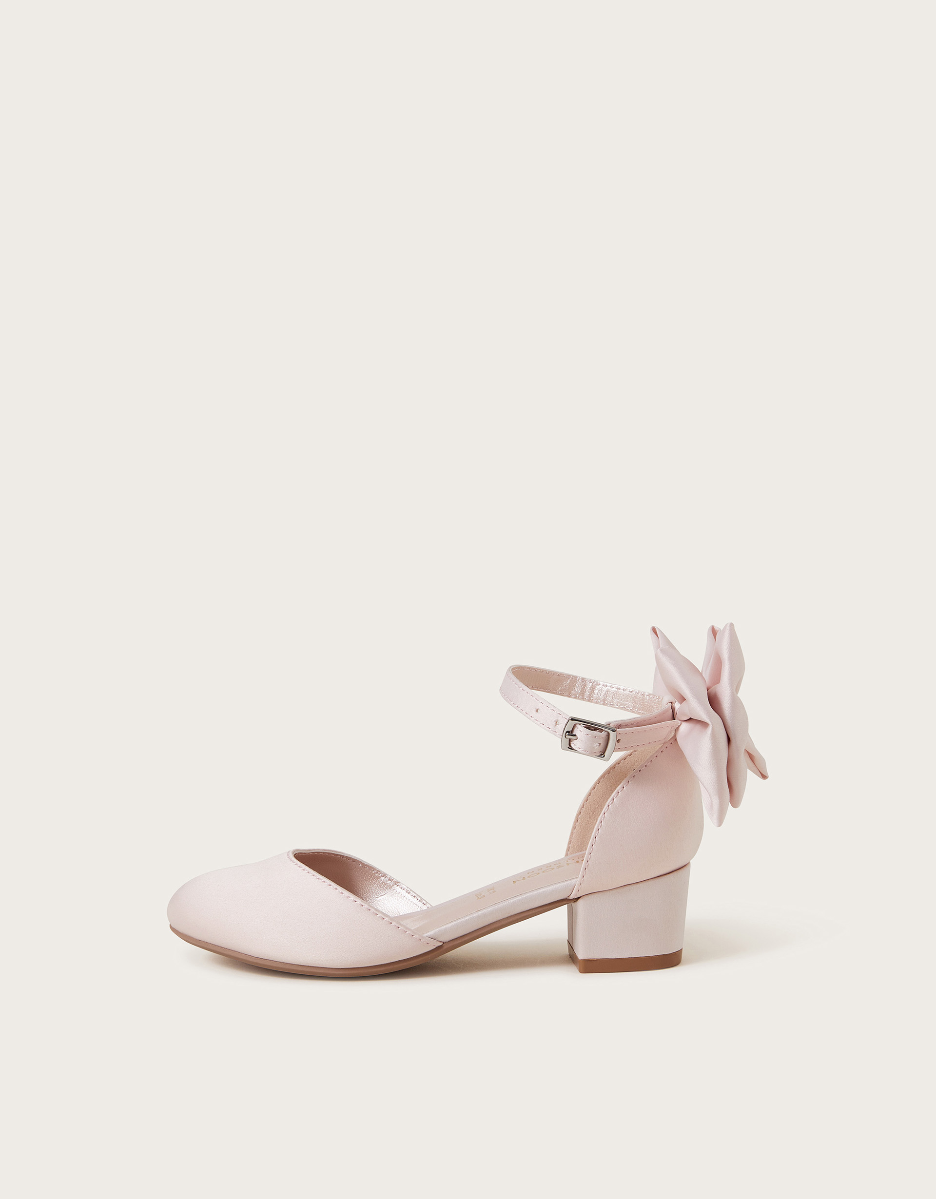 Monsoon Sara Satin Bow Two-Part Heels, view 2