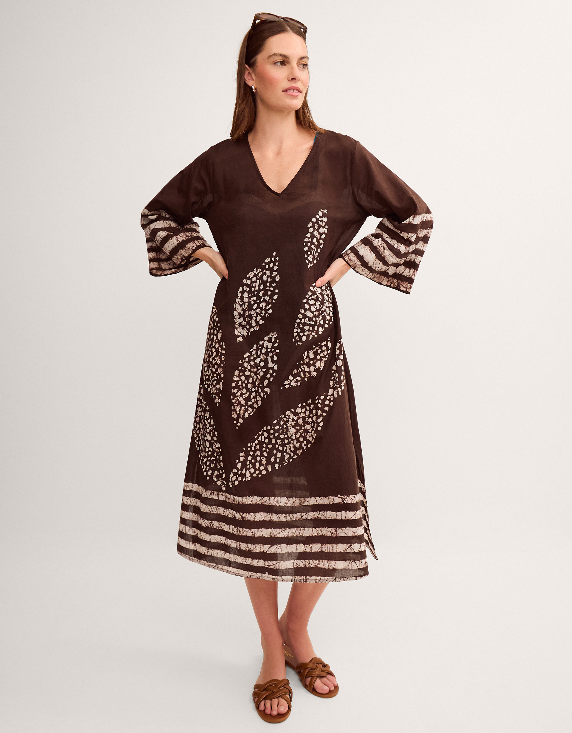 Monsoon Aurora Printed Midi Beach Dress
