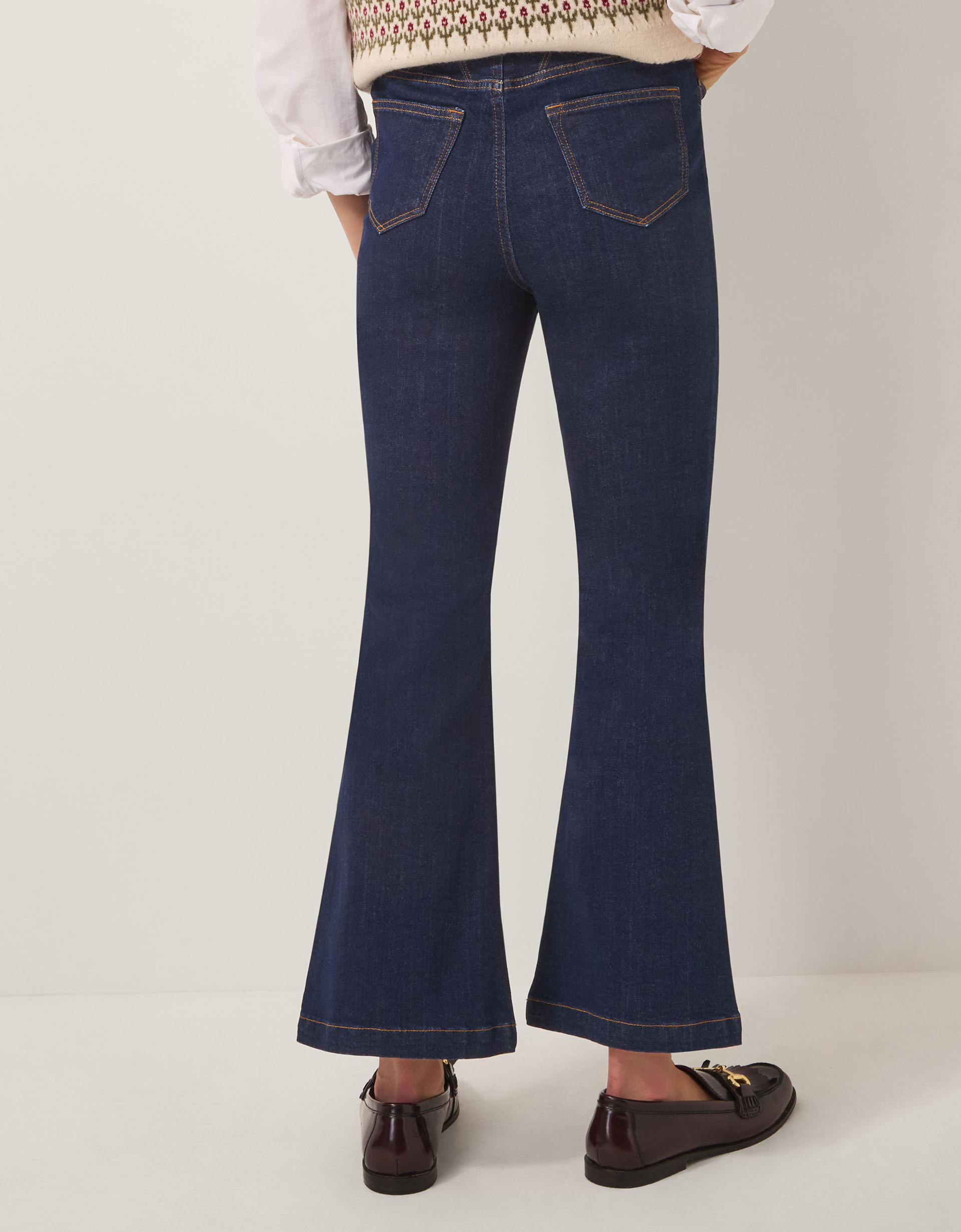 Monsoon Cassie Kick Flare Jeans, view 3