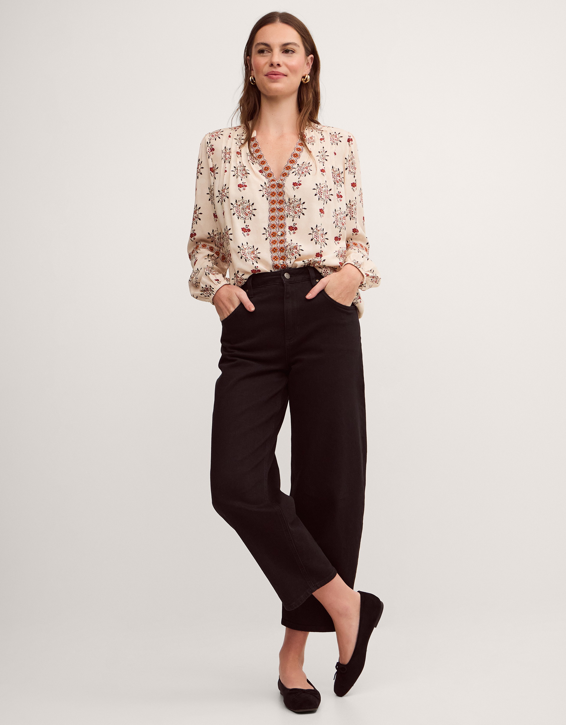 Monsoon Carrie Print Blouse, view 3