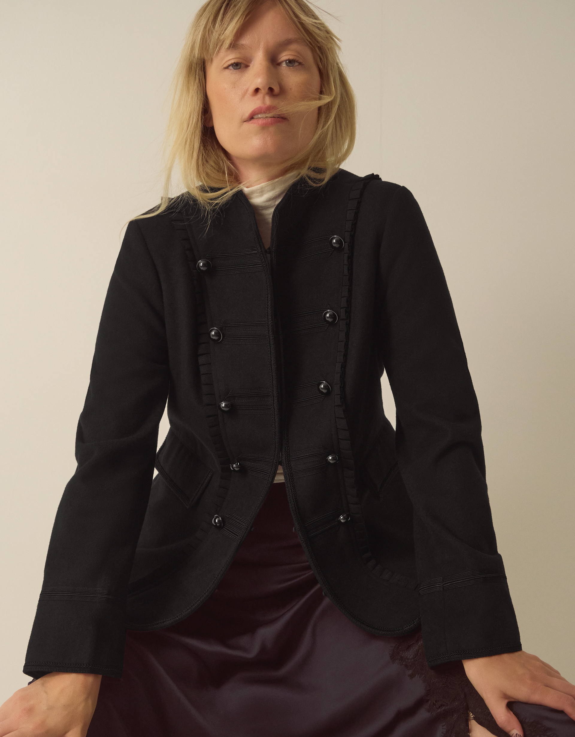 Monsoon Mallory Military Jacket, view 4