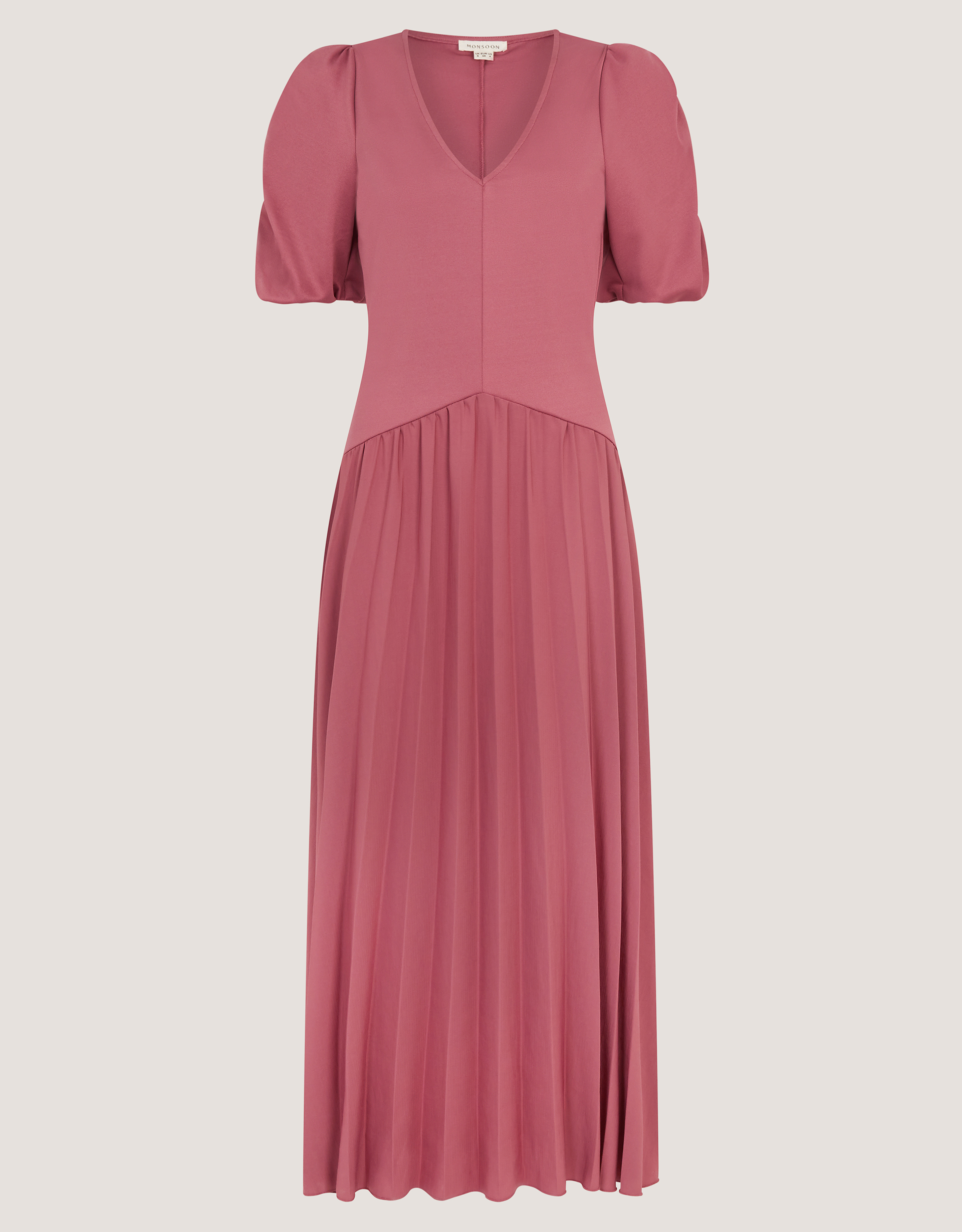 Monsoon Mindy Pleated Jersey Midi Dress, view 6