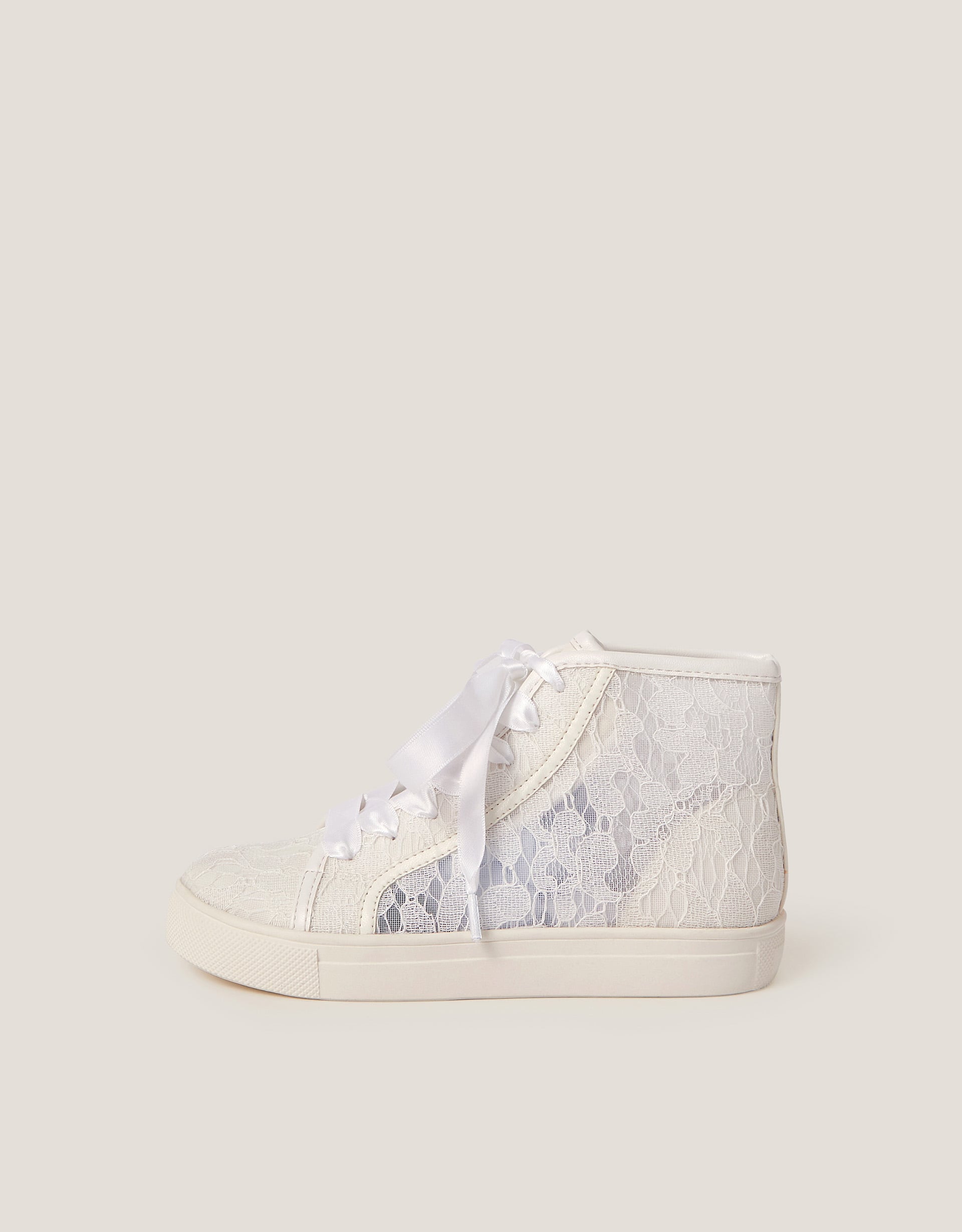 Monsoon Lace High-Top Trainers, view 2