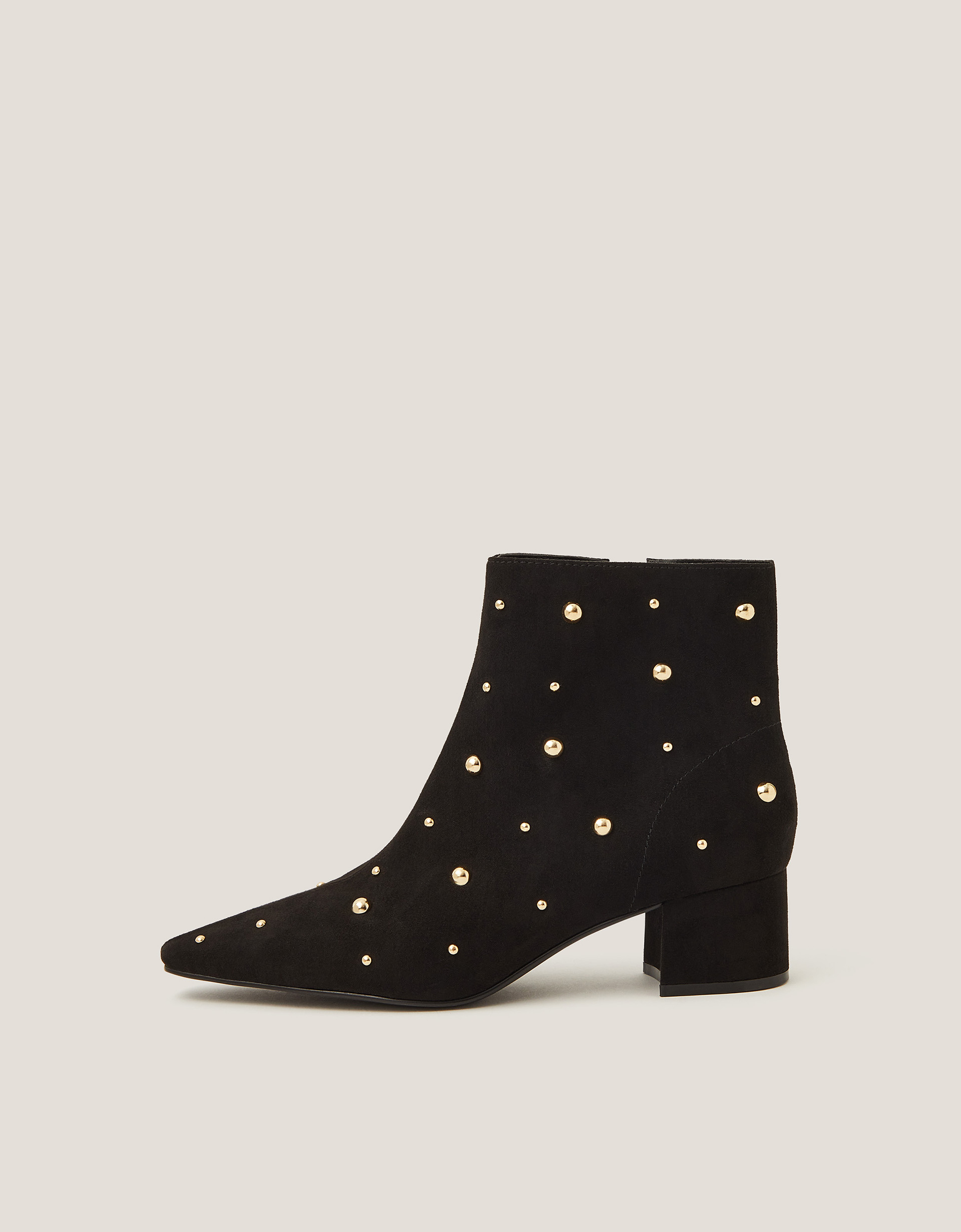 Monsoon Talia Stud Ankle Boots, view 3