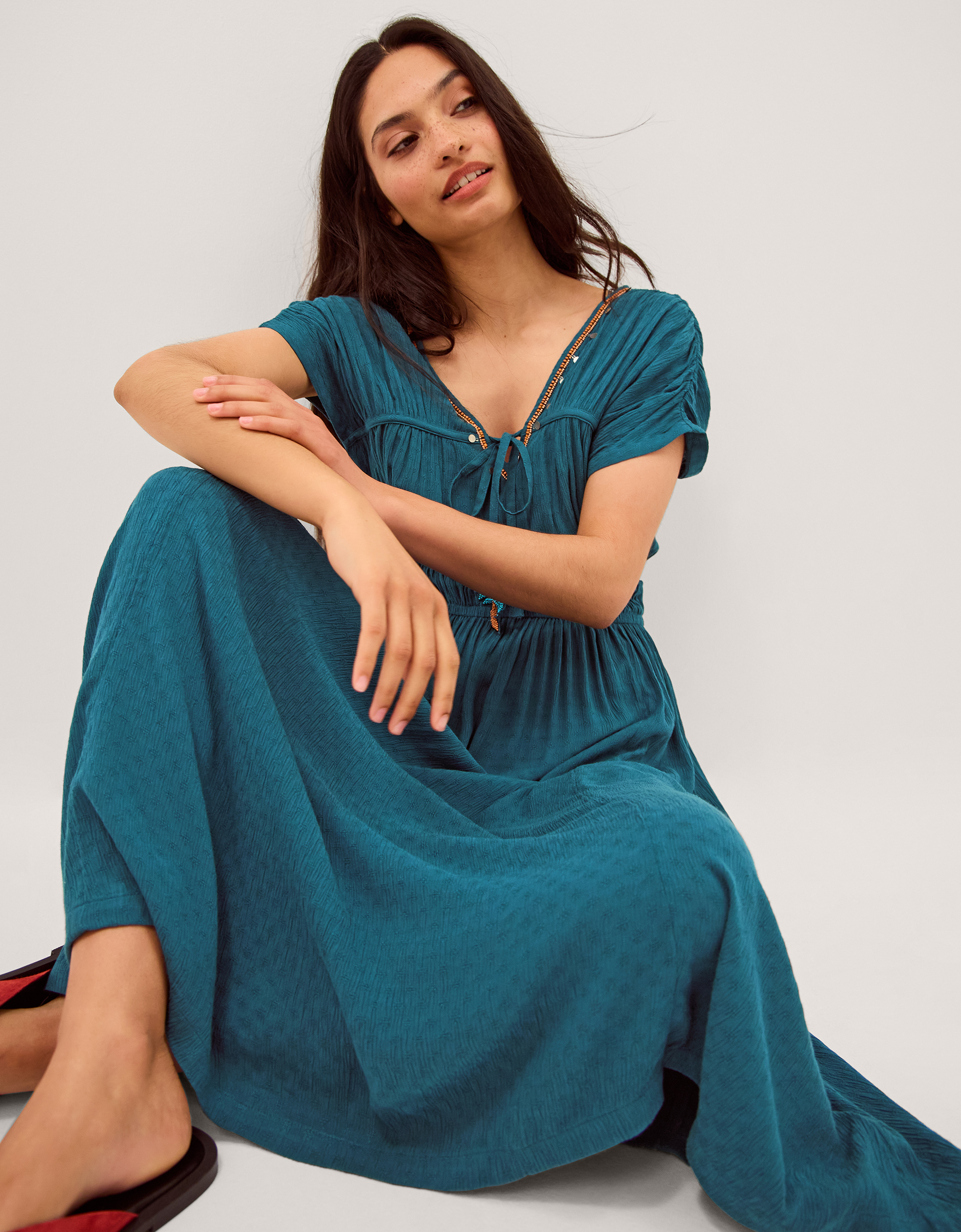 Monsoon Sophia Embellished Midi Dress