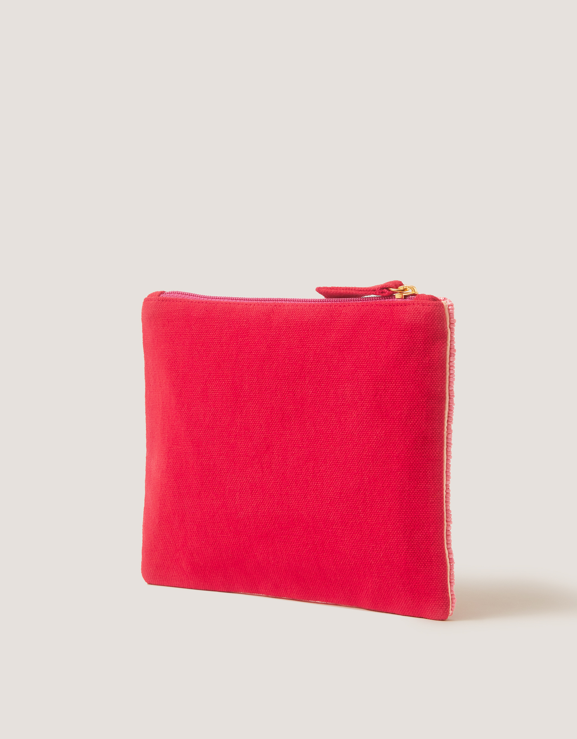 Monsoon Orange Beaded Pouch, view 2