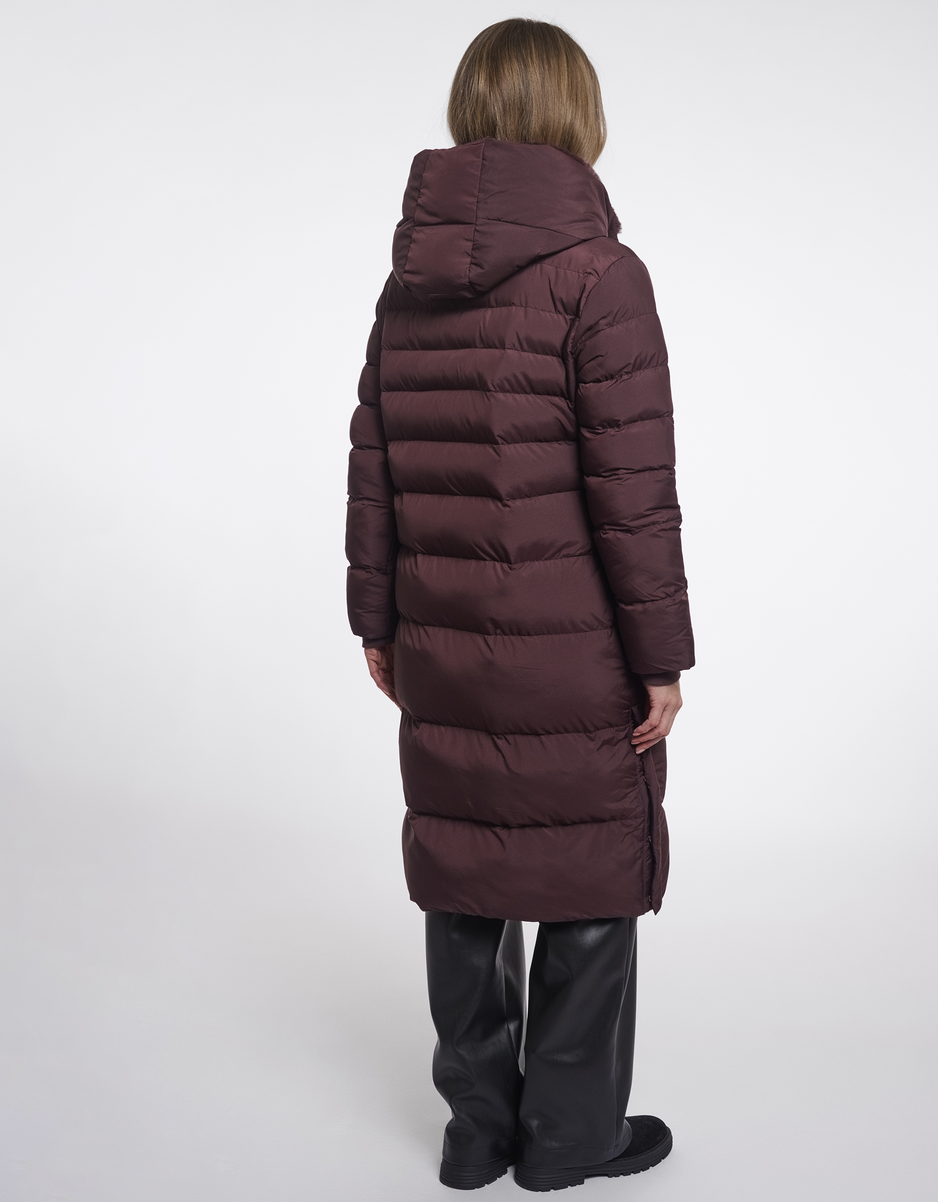 Monsoon Rino & Pelle Hudson Long Padded Coat in Red, view 4