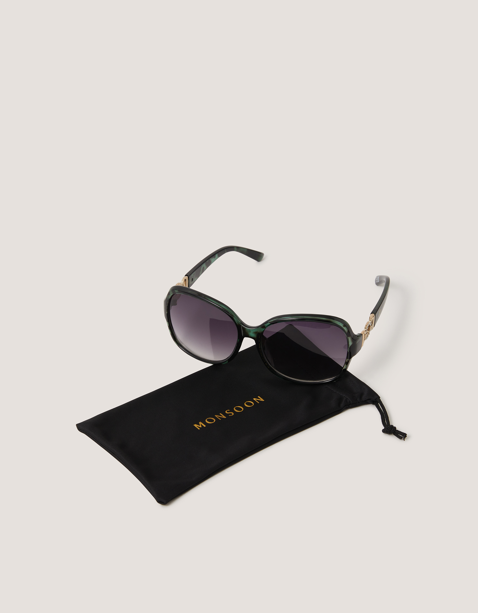 Monsoon Oversized Round Sunglasses, view 3