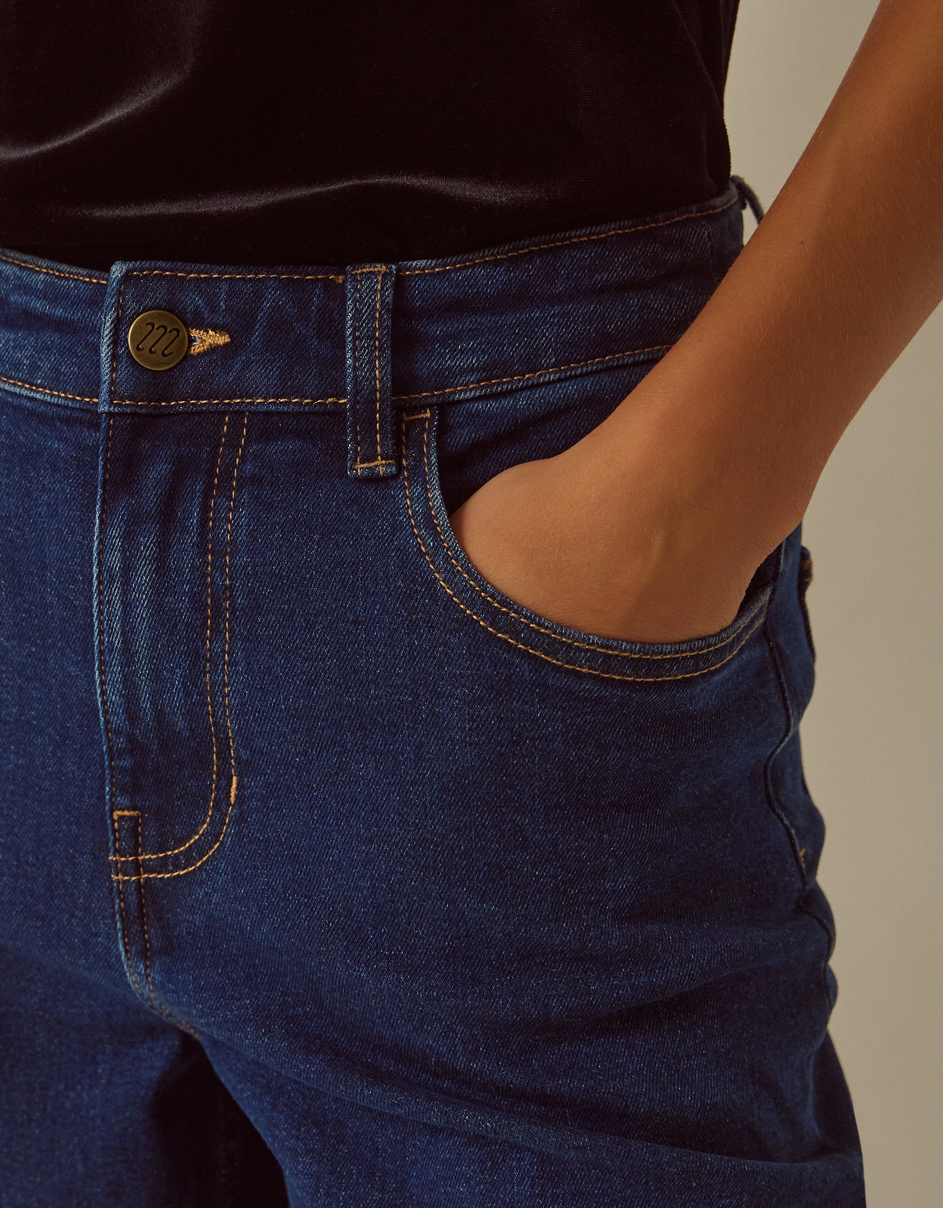 Monsoon Asha High Waisted Barrel Jeans, view 3