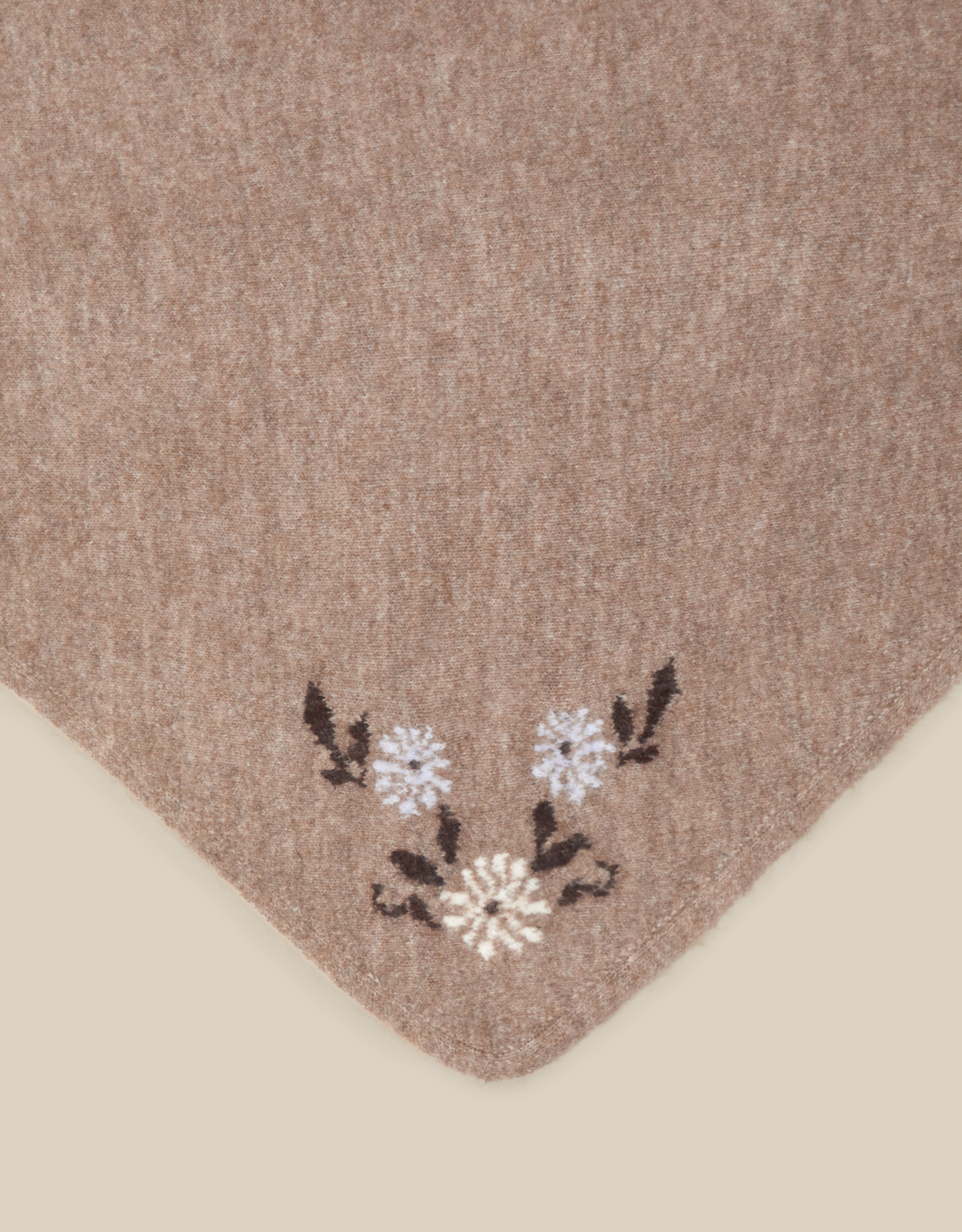 Monsoon Flic Floral Embroidered Triangle Scarf