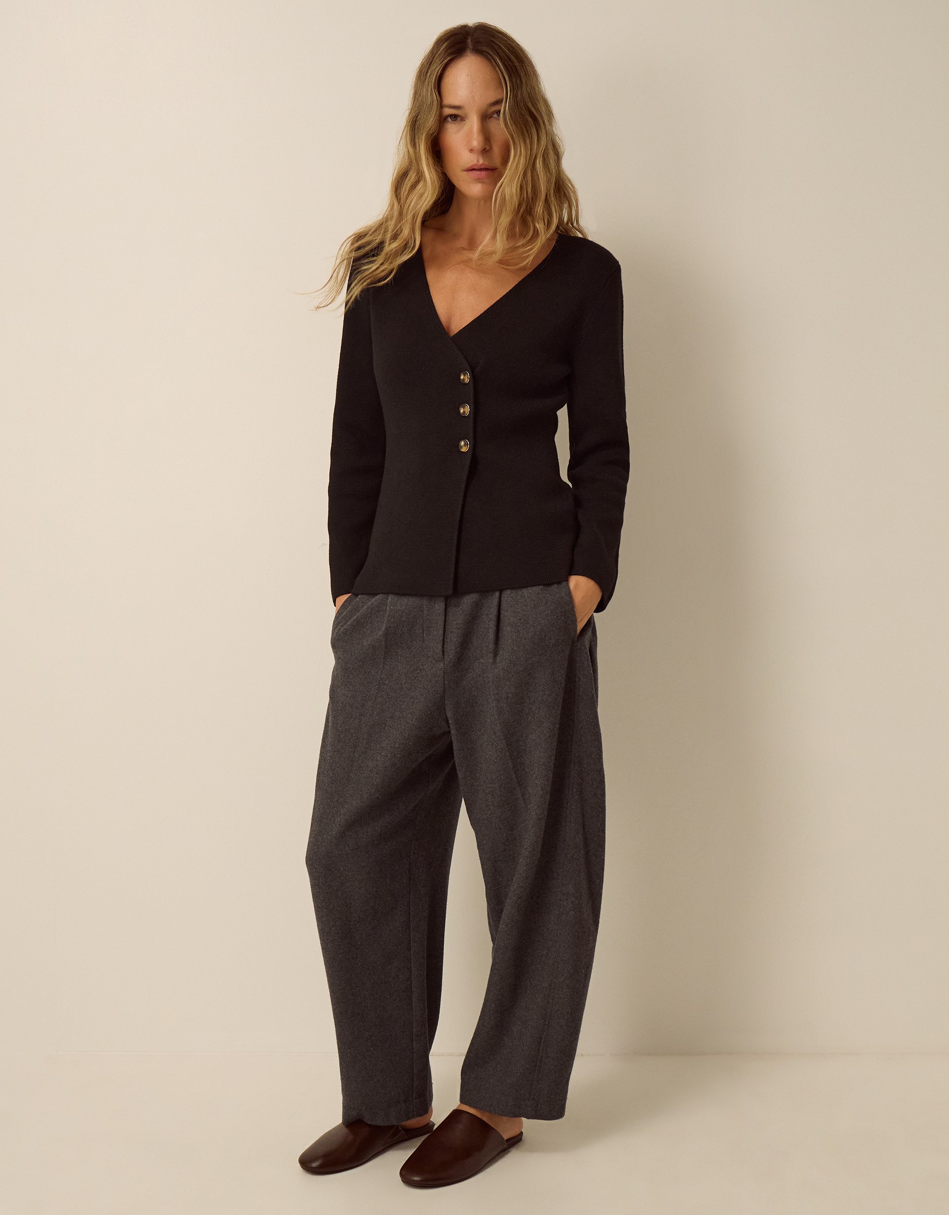 Monsoon Saf V-Neck Crossover Cardigan, view 4