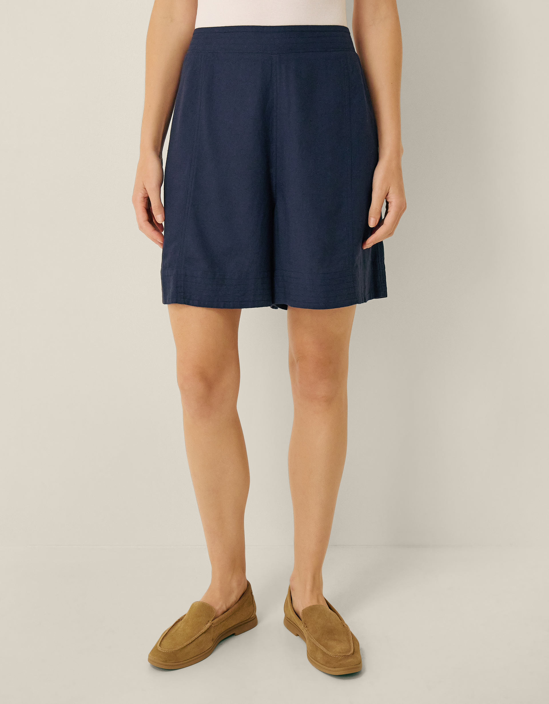 Monsoon Bridget High Waisted Shorts, view 4