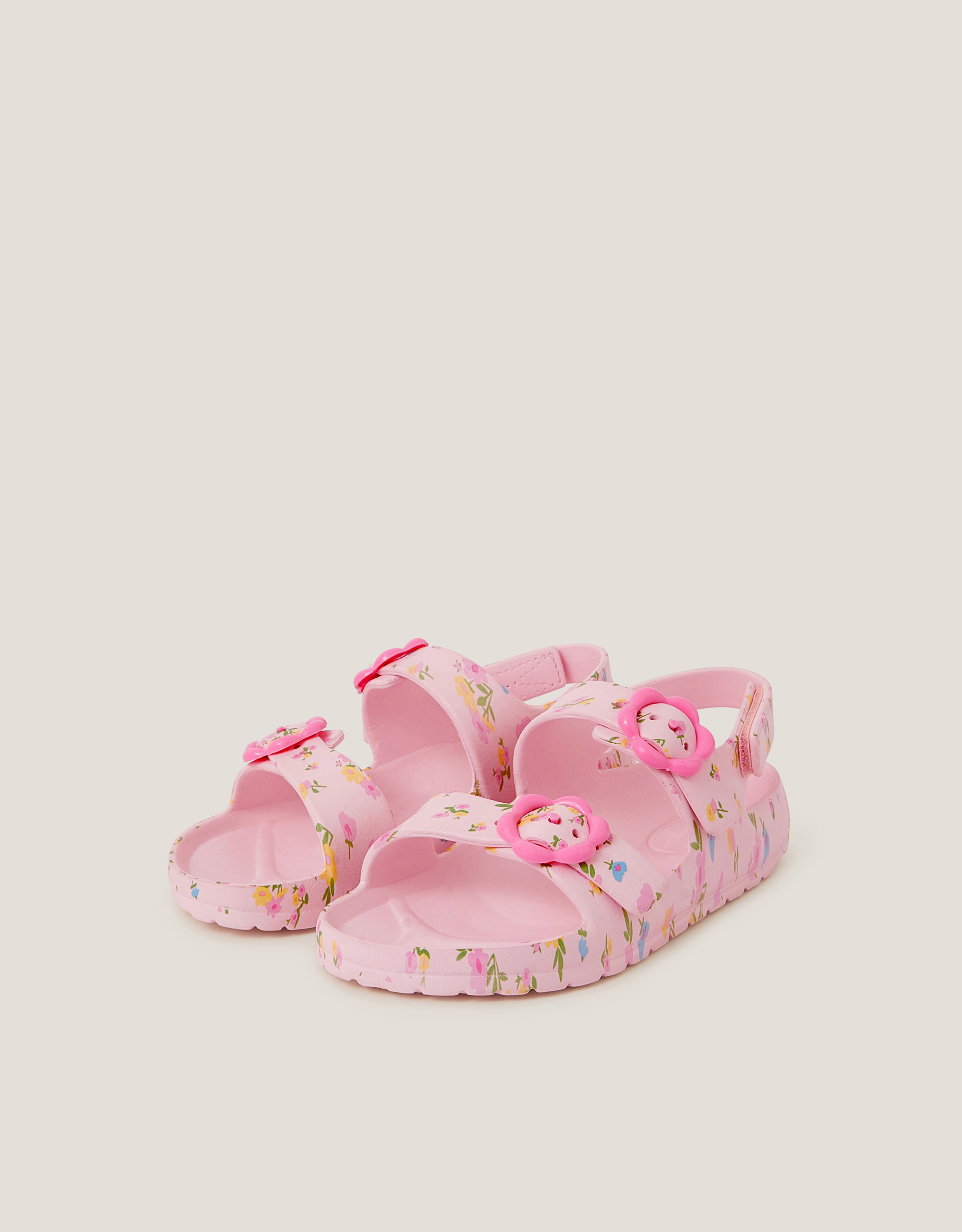 Monsoon Floral EVA Buckle Sandals in Pink