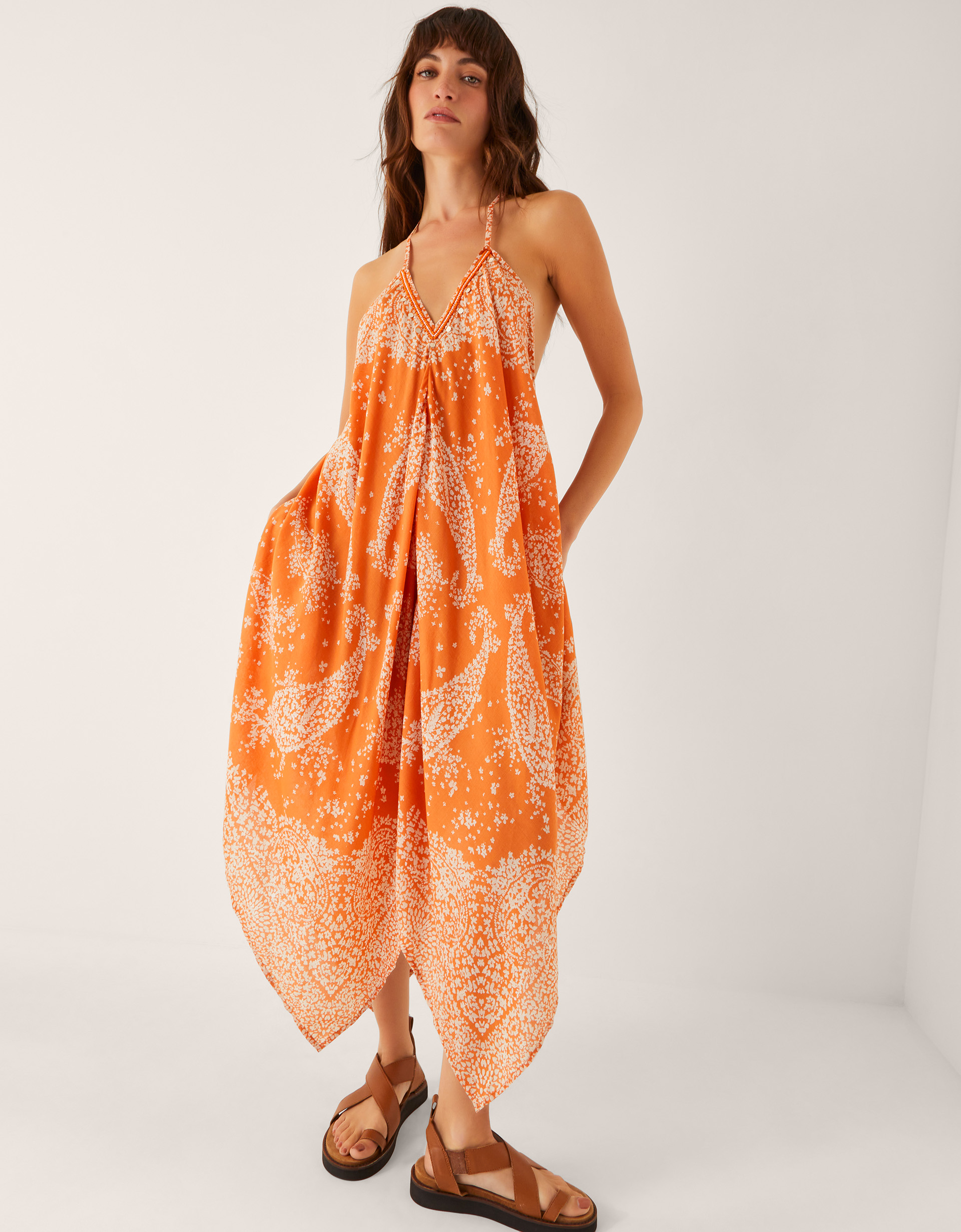 Monsoon Madison Paisley Handkerchief Midi Dress