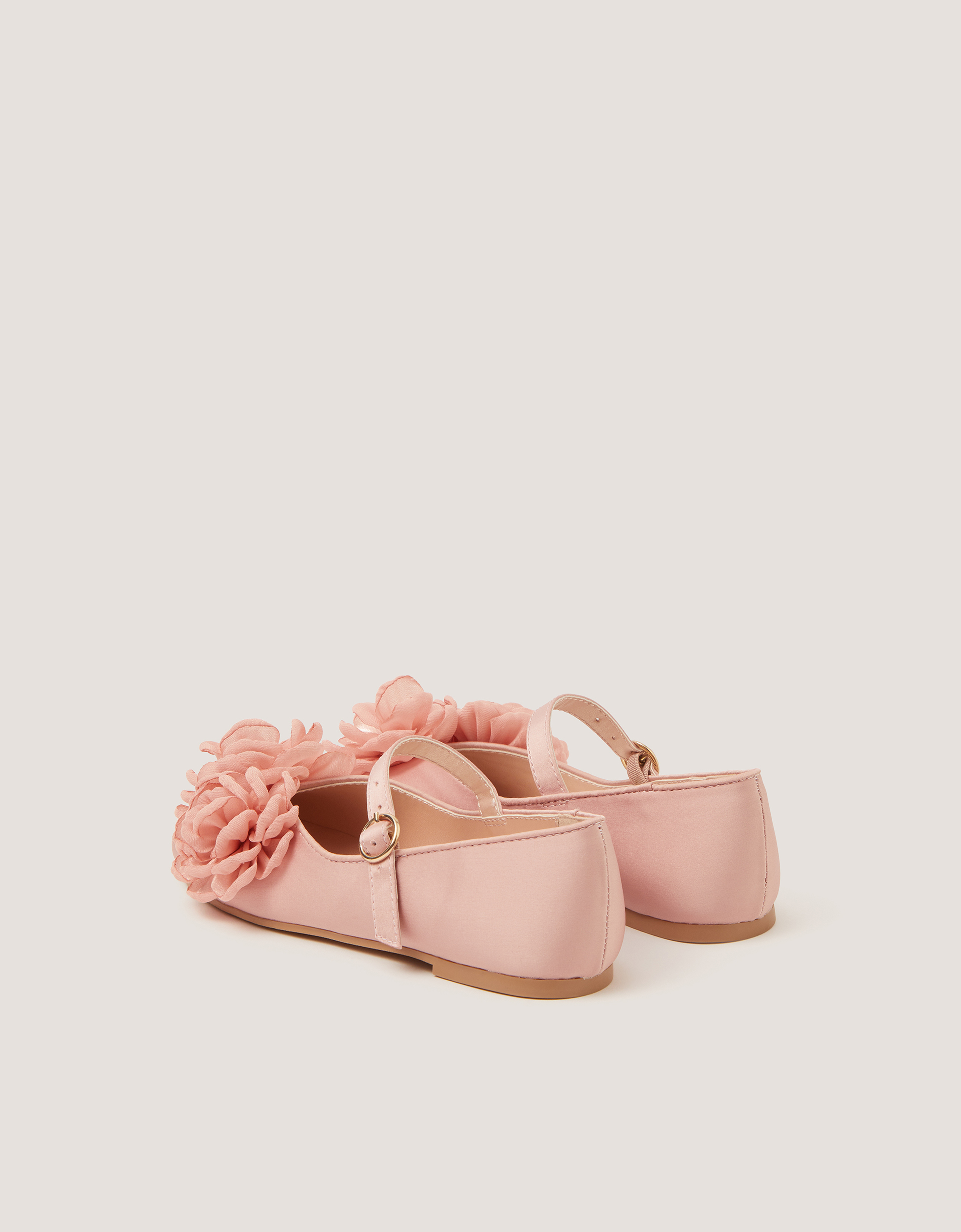Monsoon Corsage Mary Jane Ballet Flats in Pink, view 3
