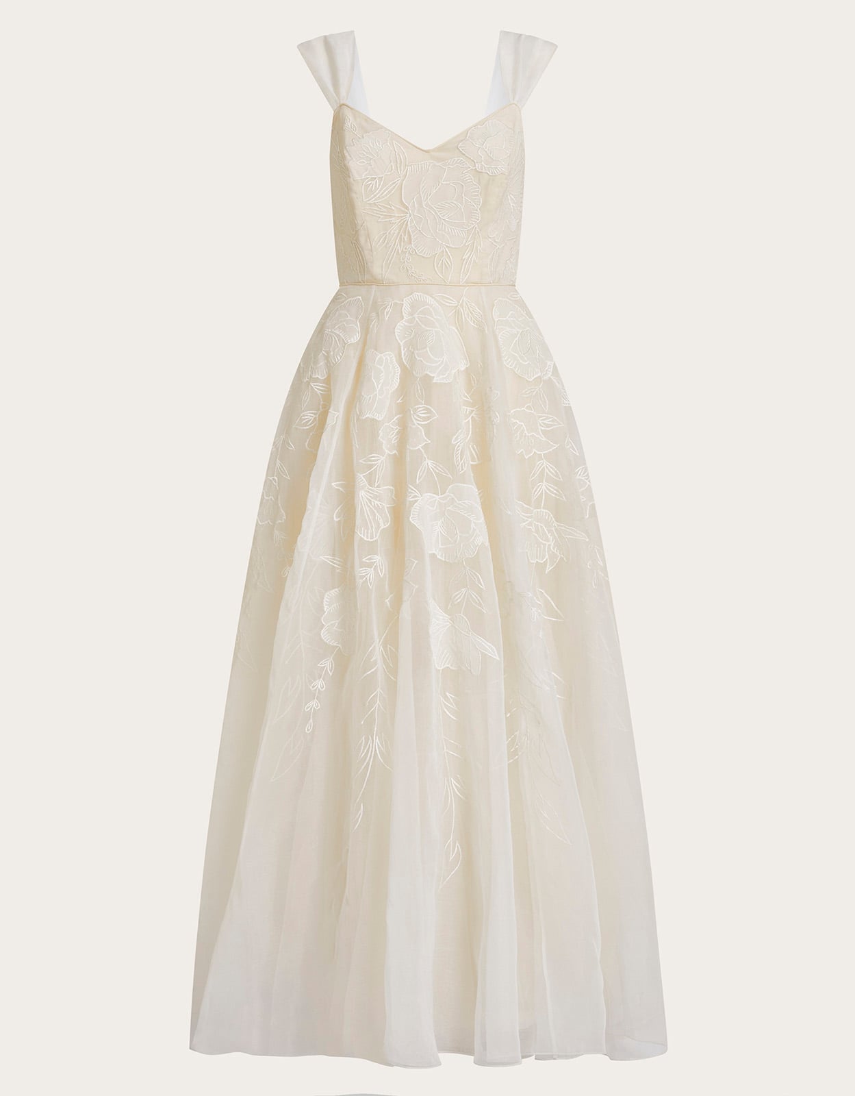 Monsoon Rose Organza Maxi Wedding Dress