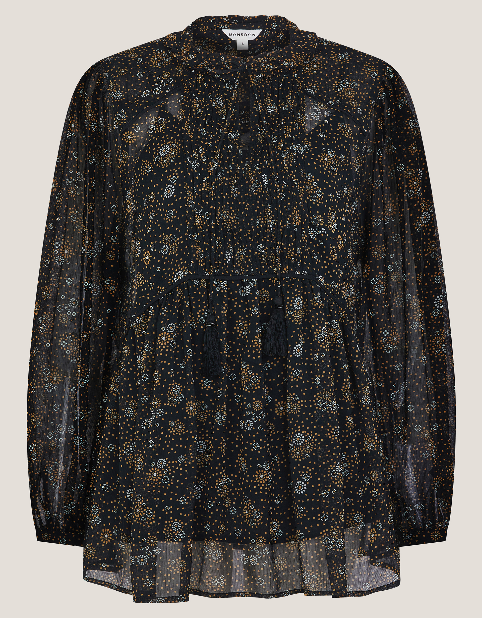 Monsoon Clara Dotwork Print Blouse, view 5