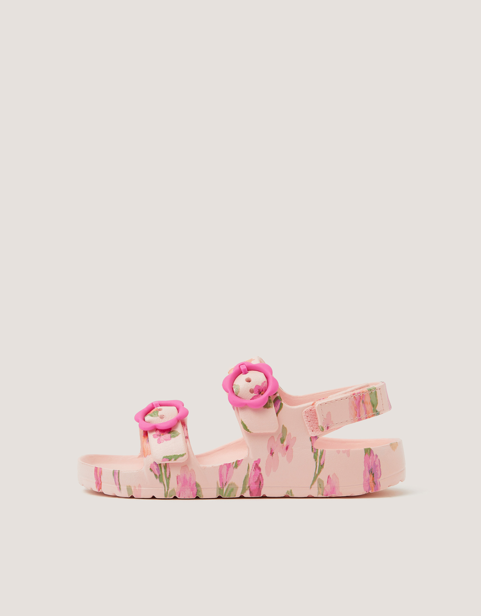 Monsoon Floral EVA Buckle Sandals in Ivory, view 3