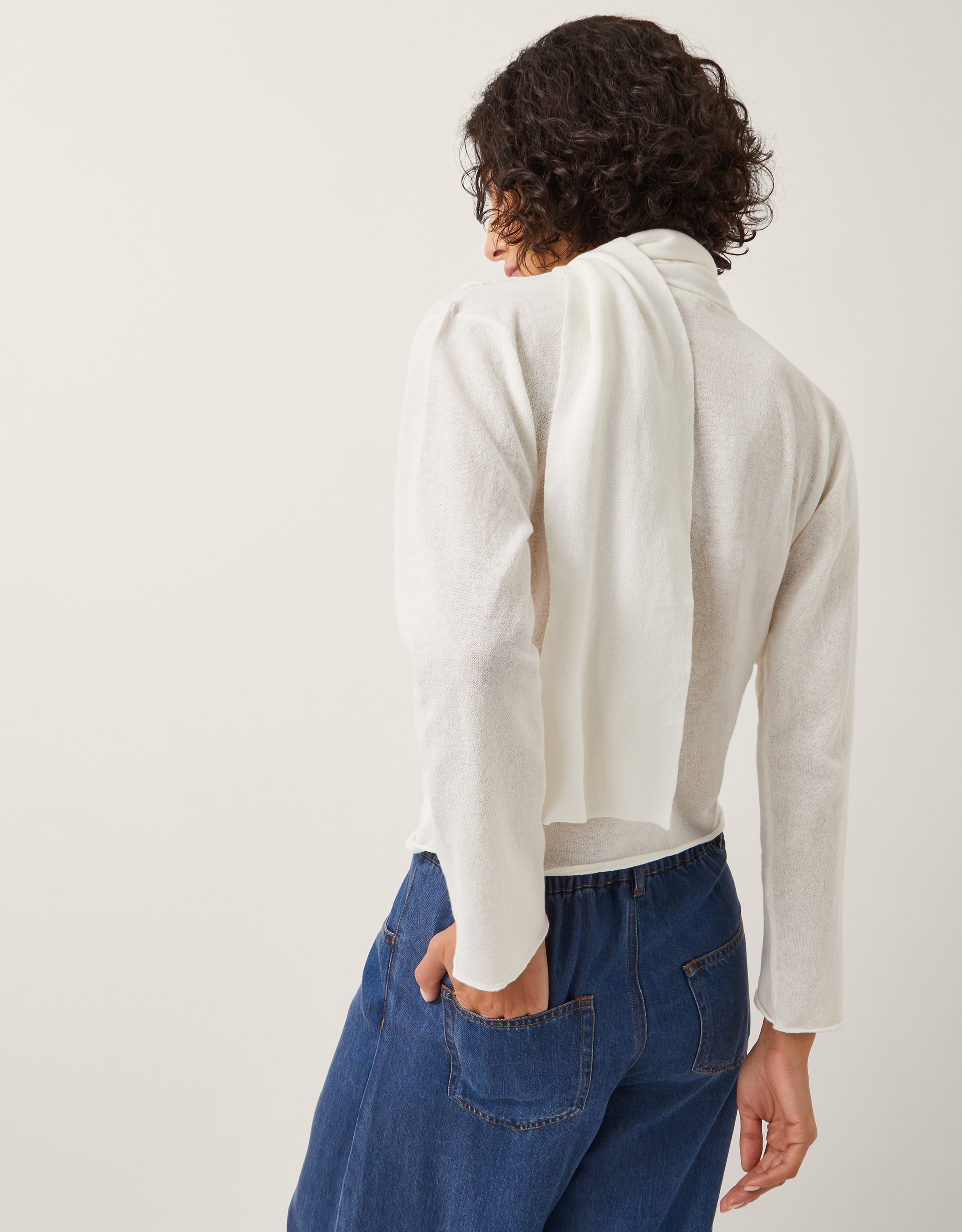 Monsoon Suri Sheer Wrap Blouse, view 3