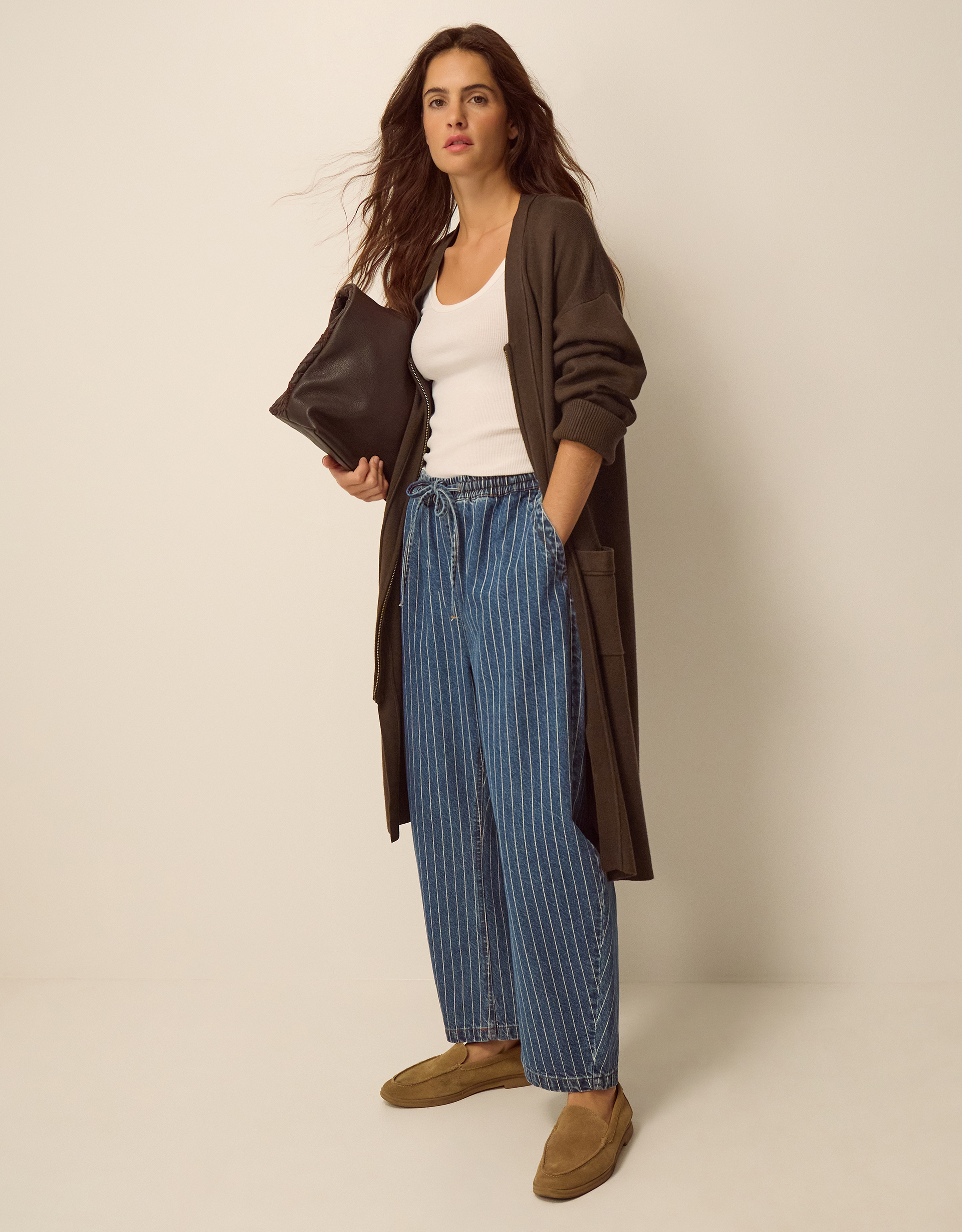 Monsoon Zuri Zip Longline Cardigan