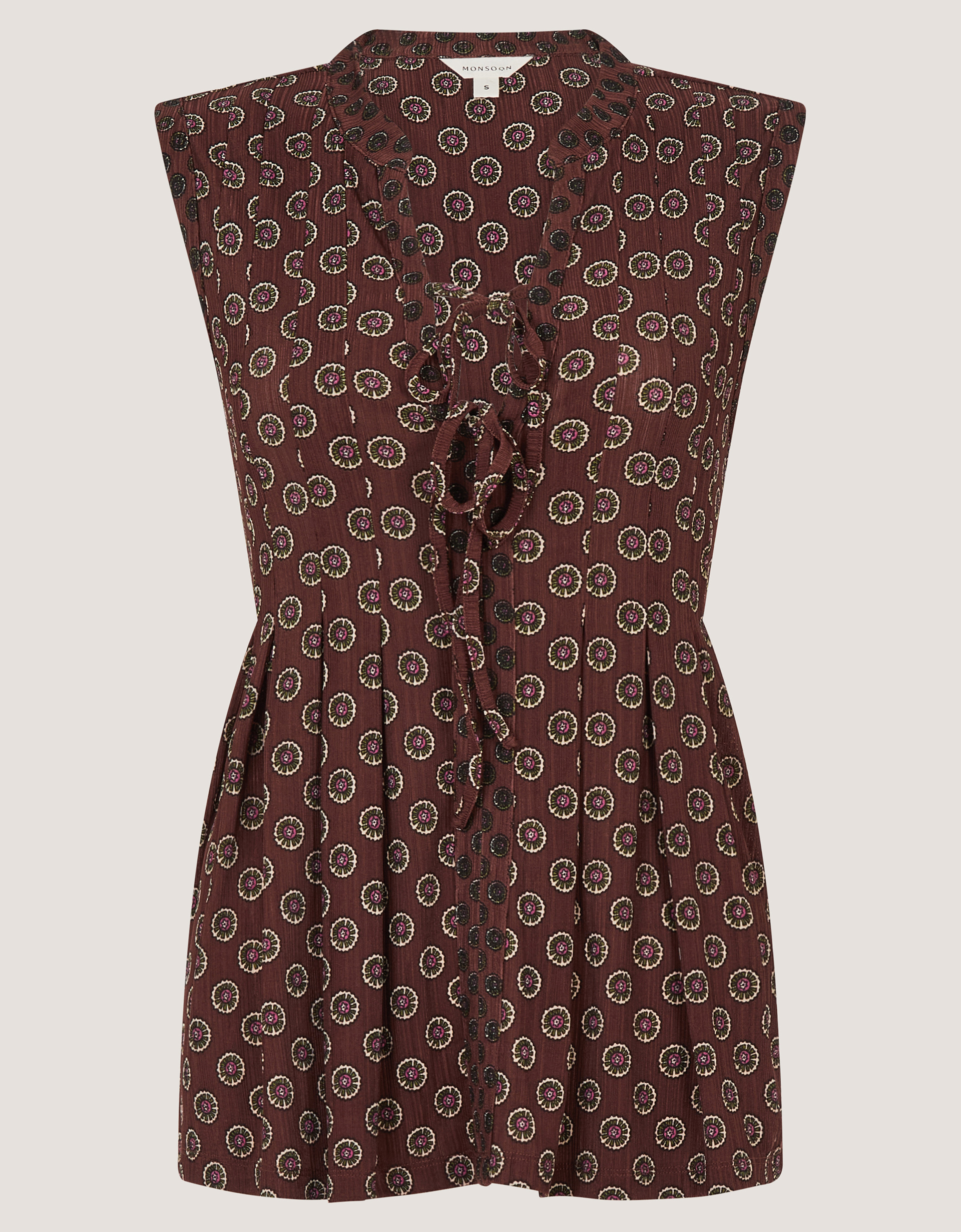 Monsoon Magdalena Geometric Jersey Top, view 5