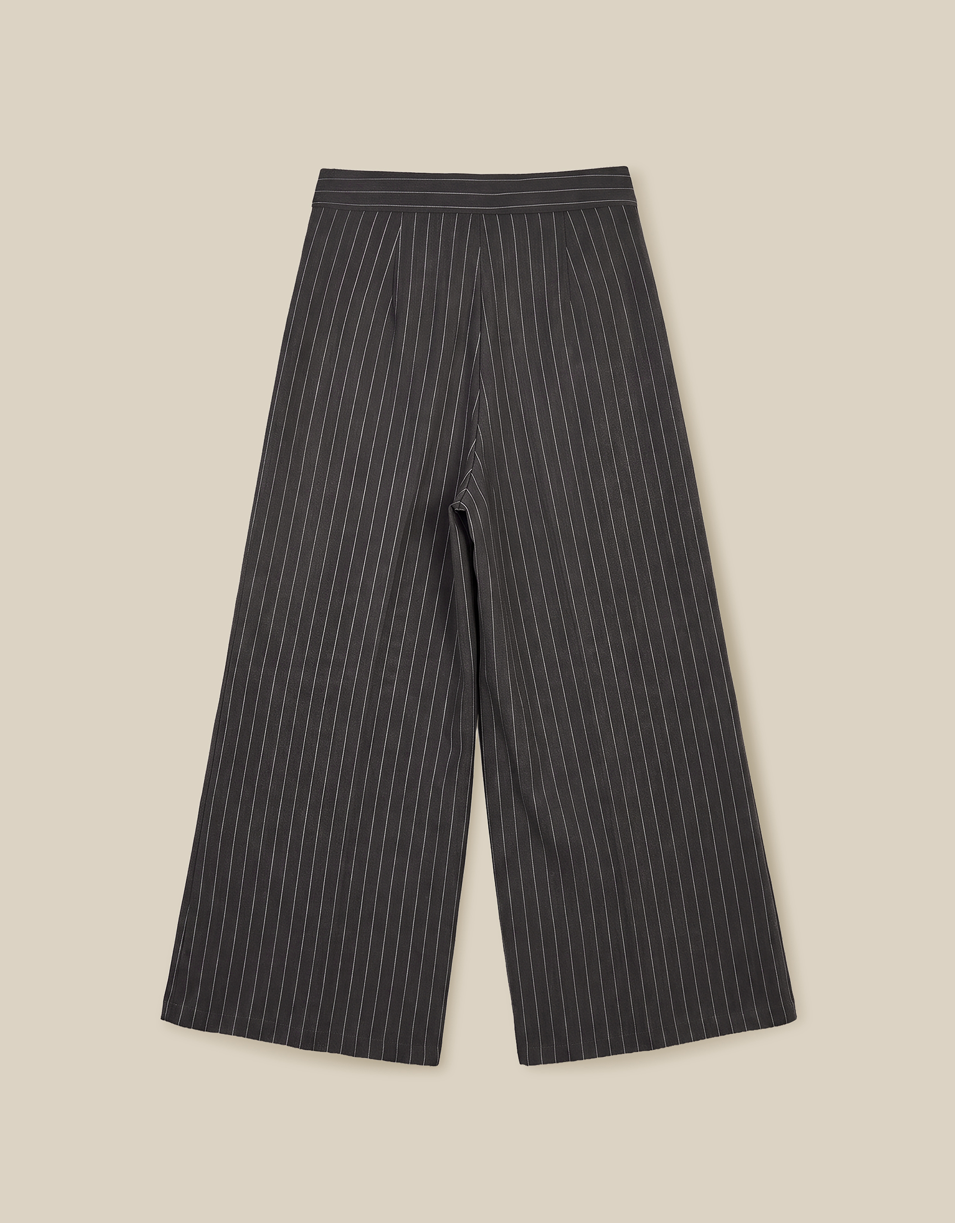 Monsoon Ambar Pinstripe Wide Leg Trousers, view 6