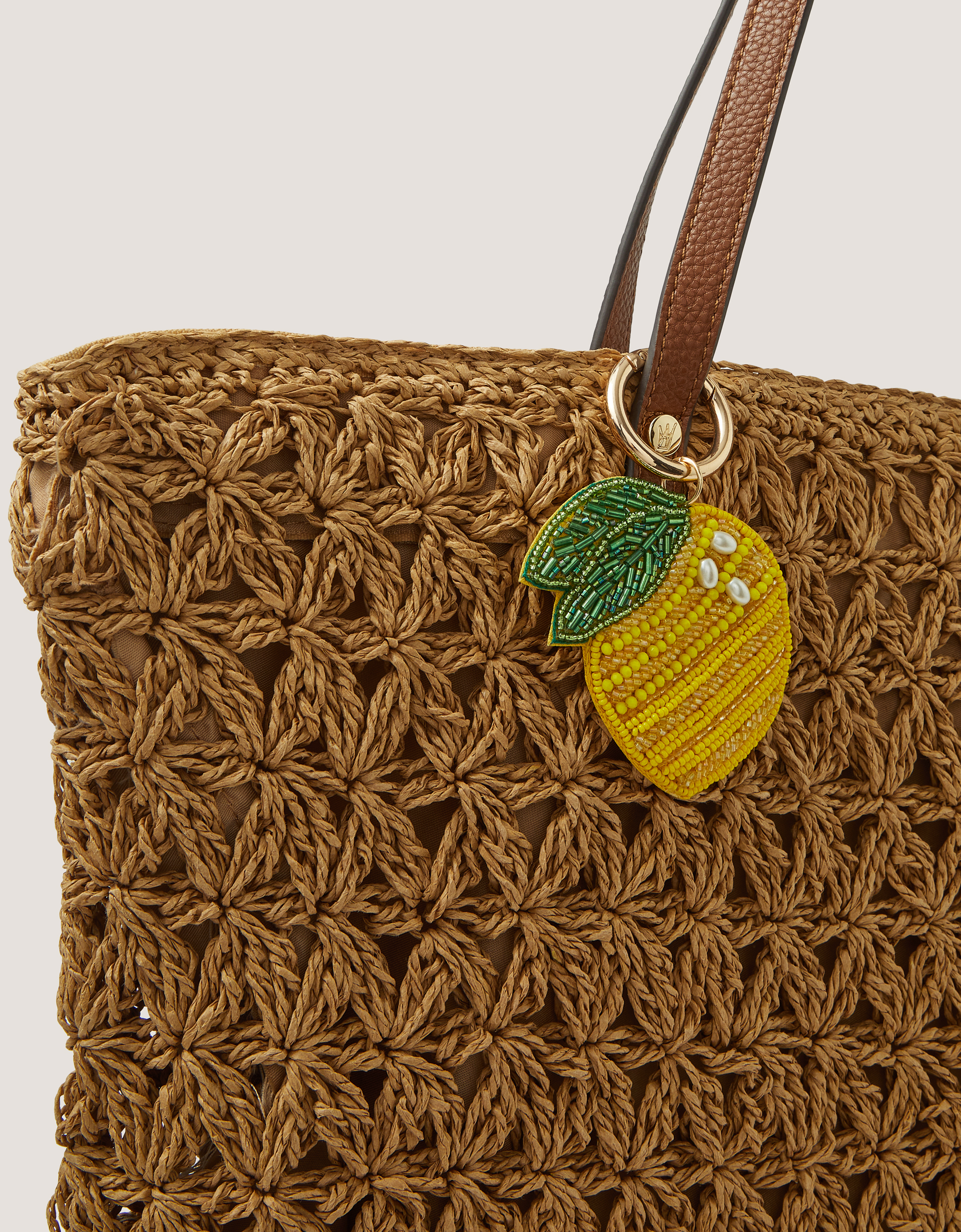 Monsoon Beaded Lemon Bag Charm, view 3