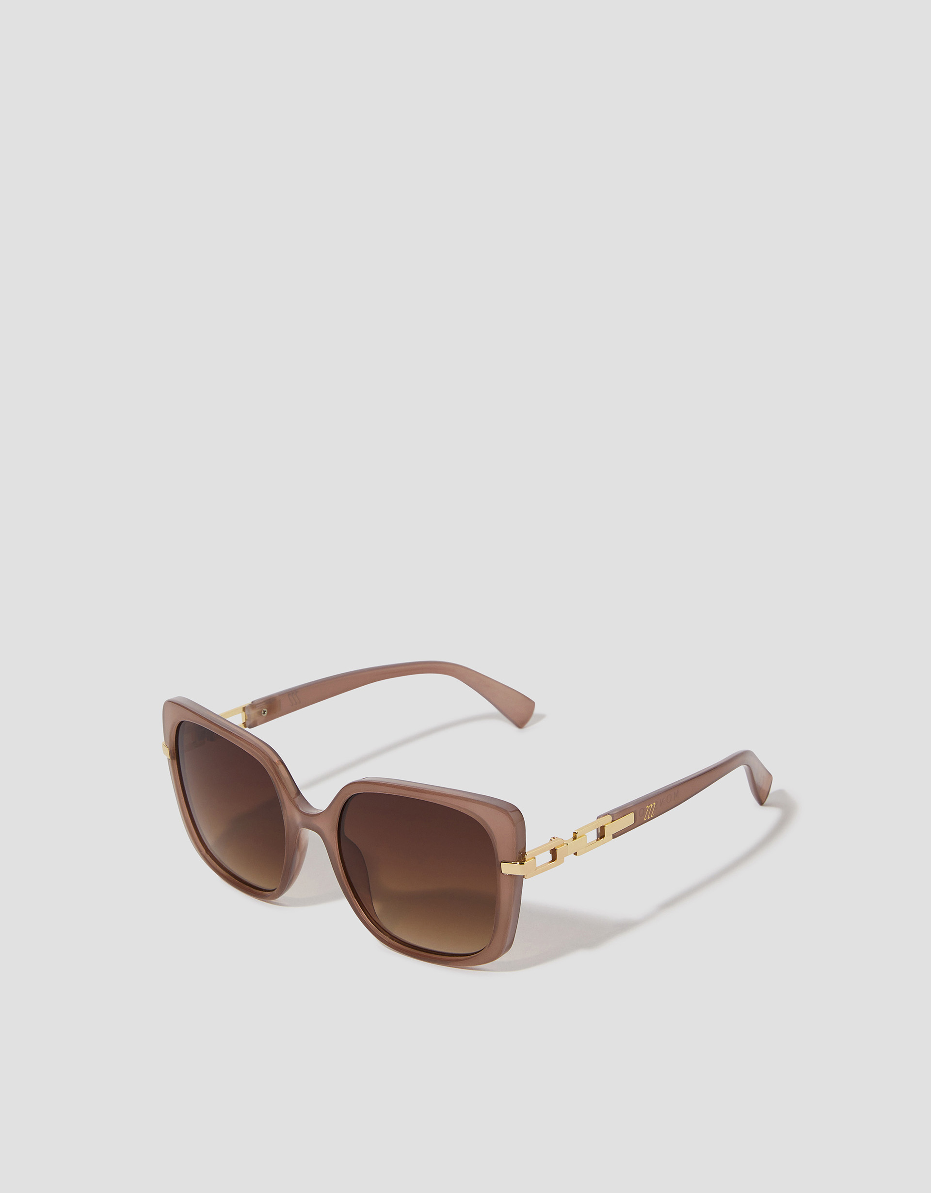 Monsoon Link Detail Oversized Sunglasses, view 2