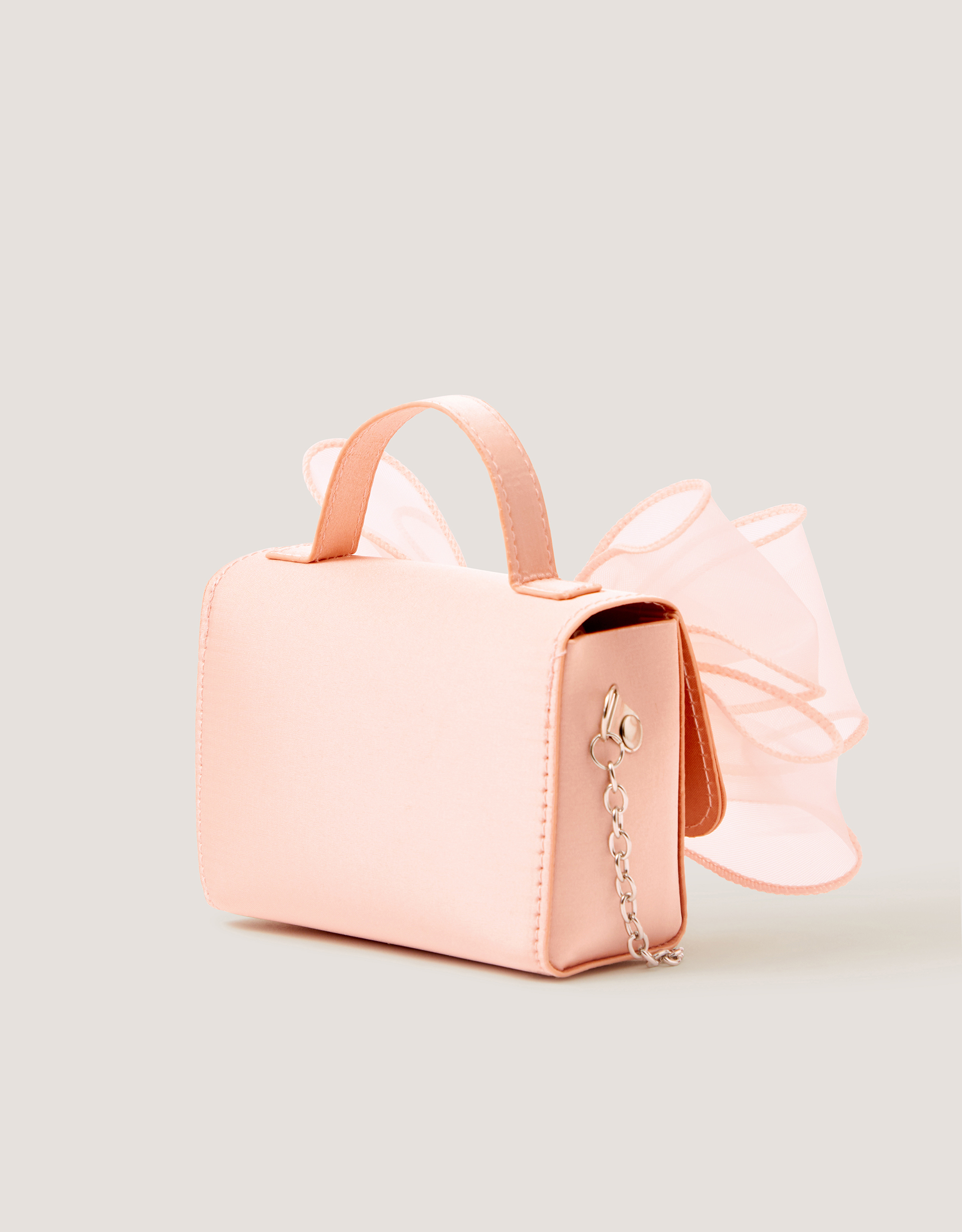 Monsoon Organza Bow Bag in Pink, view 2