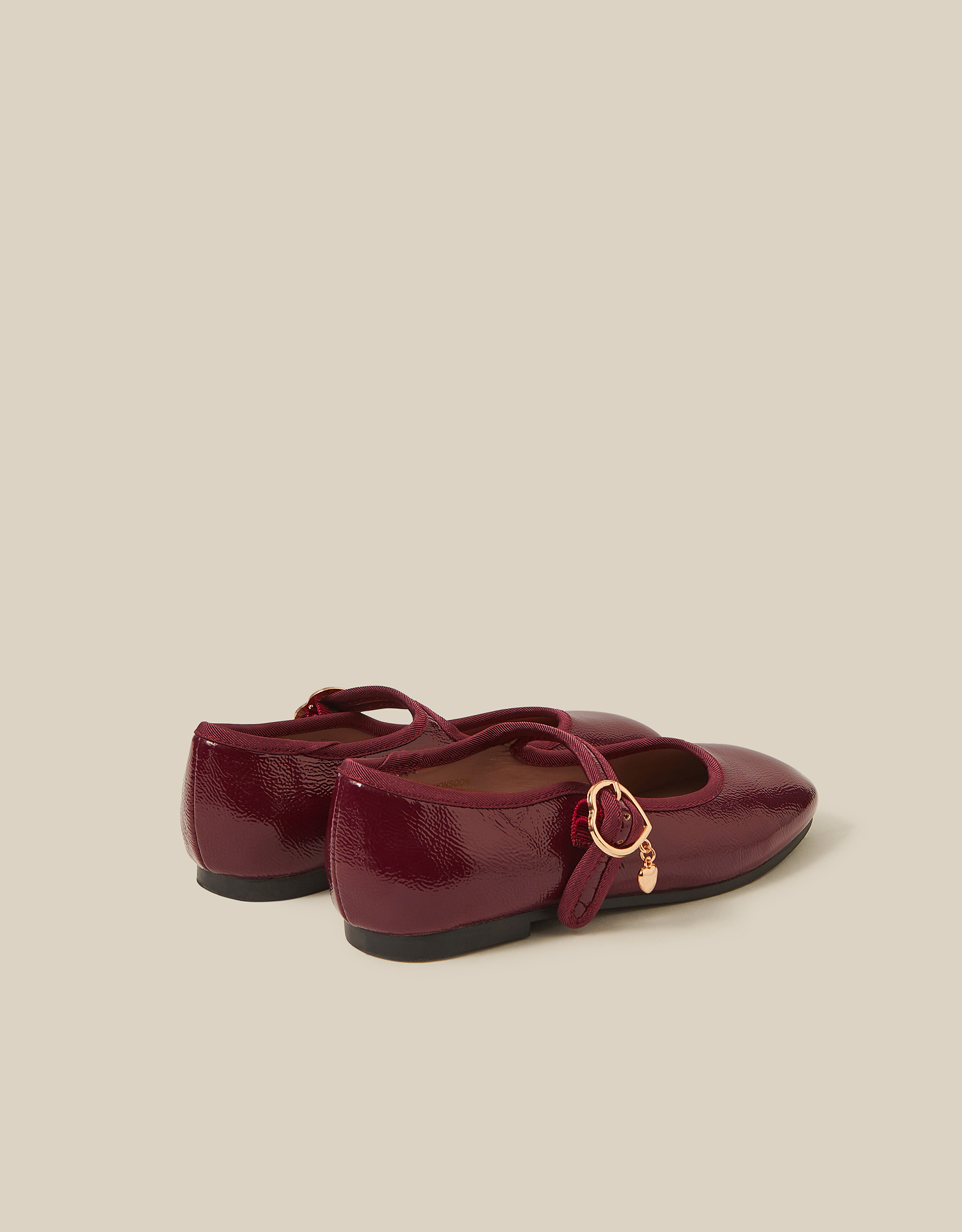 Monsoon Patent Mary Jane Ballet Flats, view 3