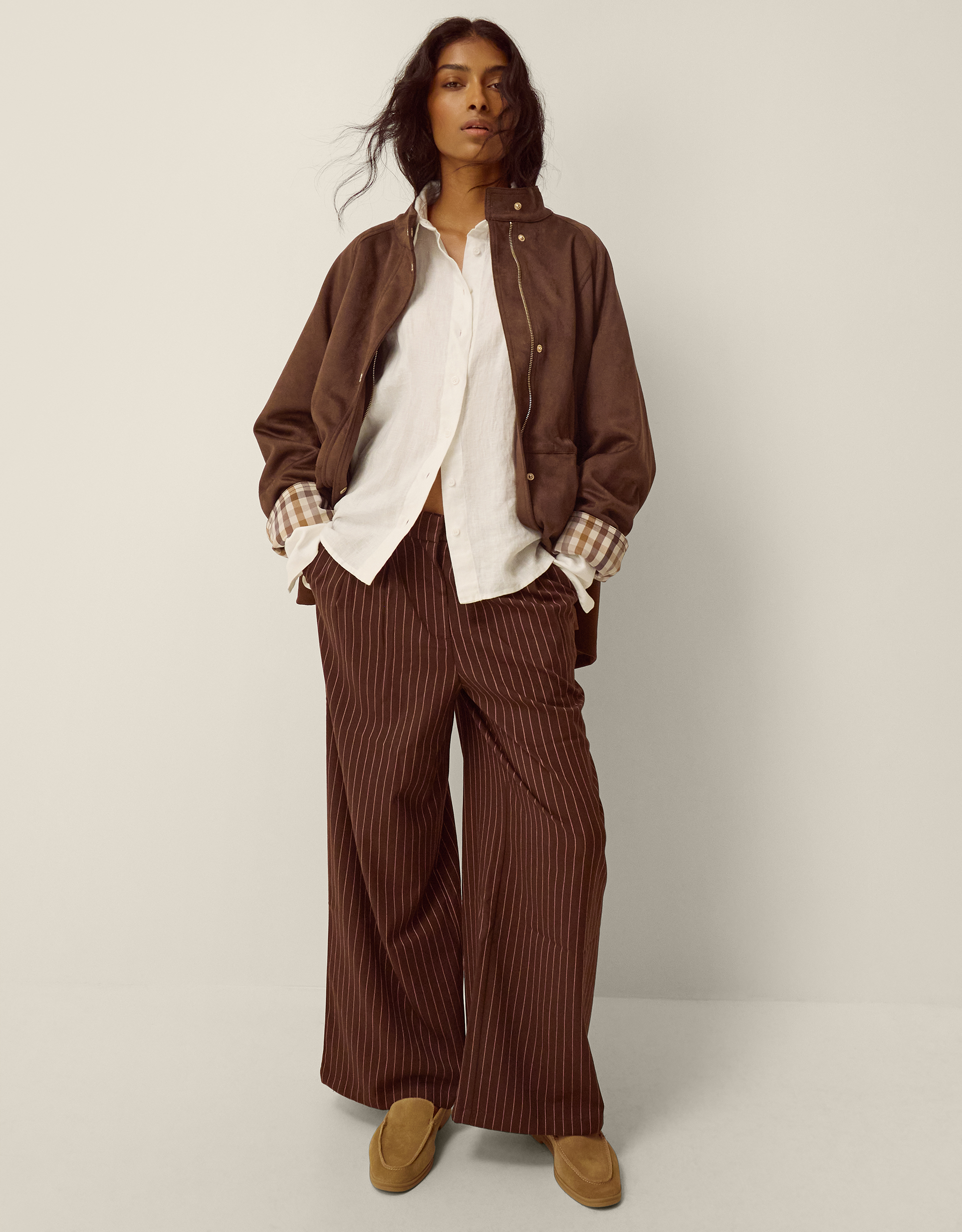 Monsoon Clara Faux Suede Jacket, view 4