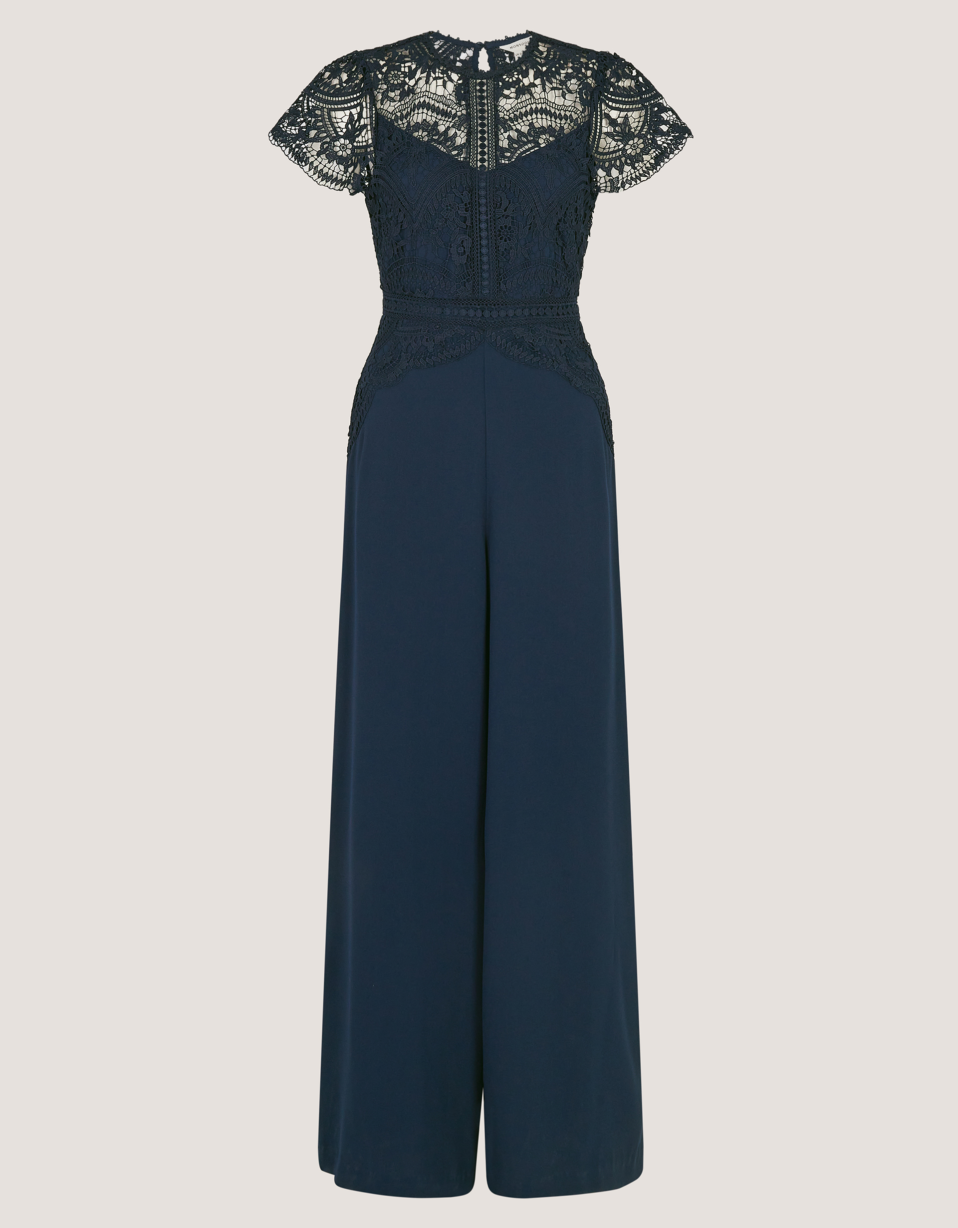 Monsoon Monica Lace Wide Leg Jumpsuit, view 5