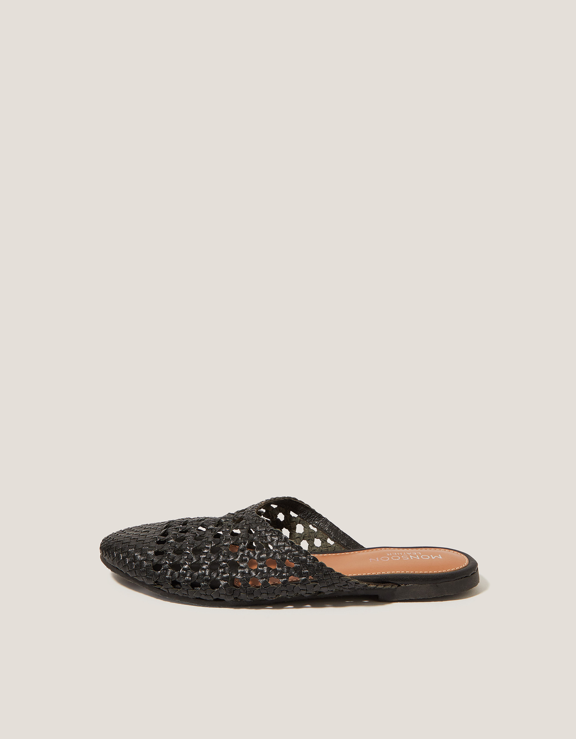 Monsoon Bella Braided Leather Slipper Sandals, view 2