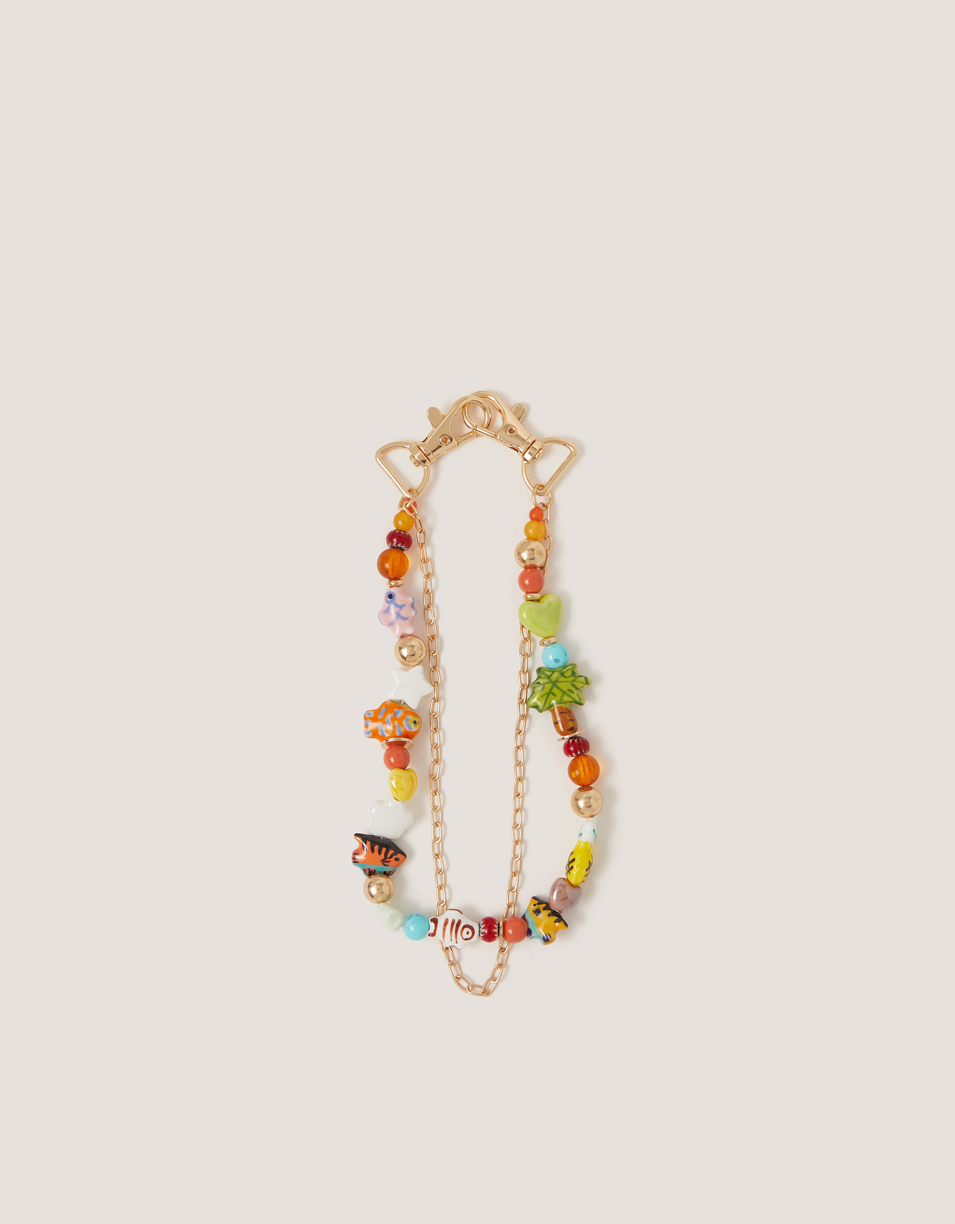 Monsoon Tropical Beaded Bag Charm