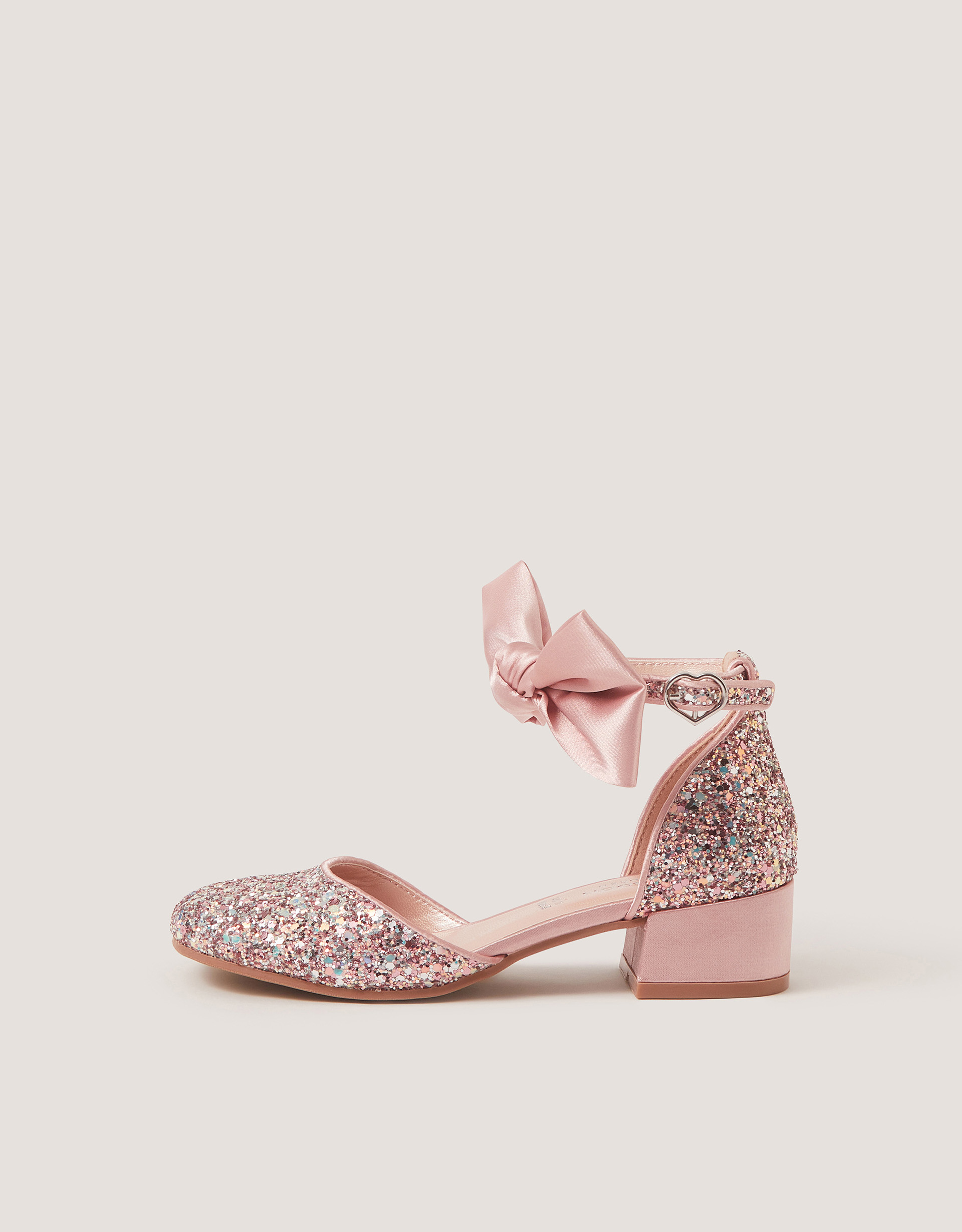 Monsoon Sara Closed-Toe Bow Glitter Heels, view 3
